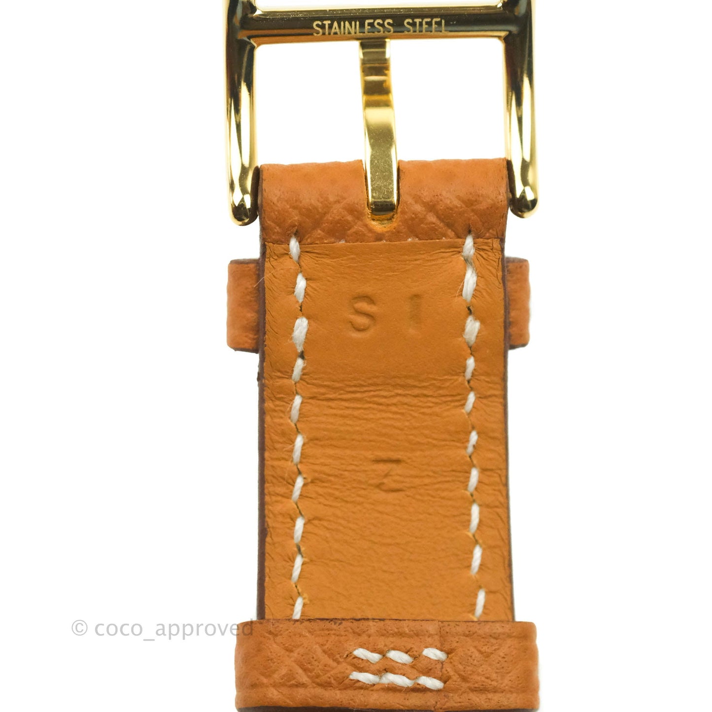 Hermès Heure H PM Watch Gold Epsom Gold Hardware