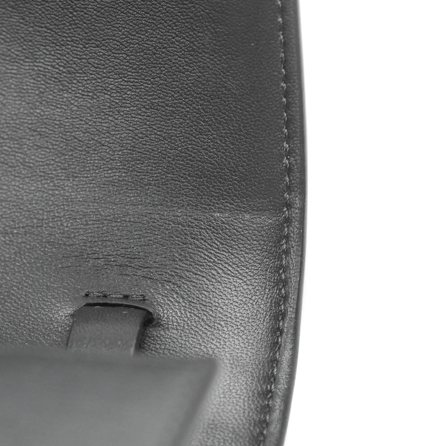 Celine Medium Classic Box Flap Dark Grey Liege Calfskin