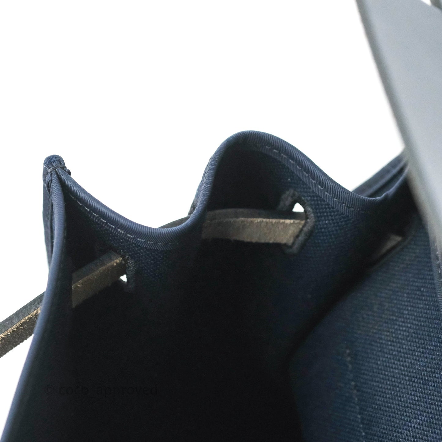 Hermès Herbag Zip 39 Navy Canvas Palladium Hardware