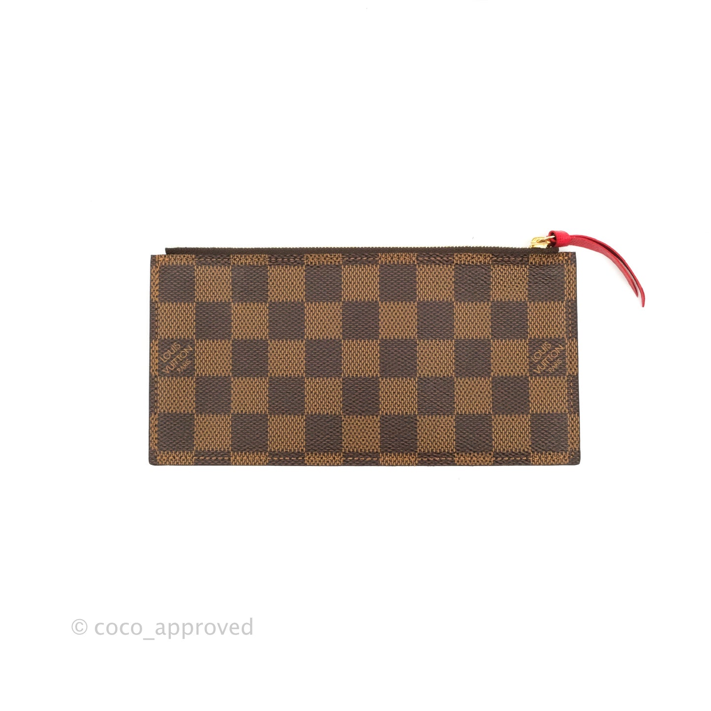 Louis Vuitton Damier Ebene Pochette Felicie Chain Wallet