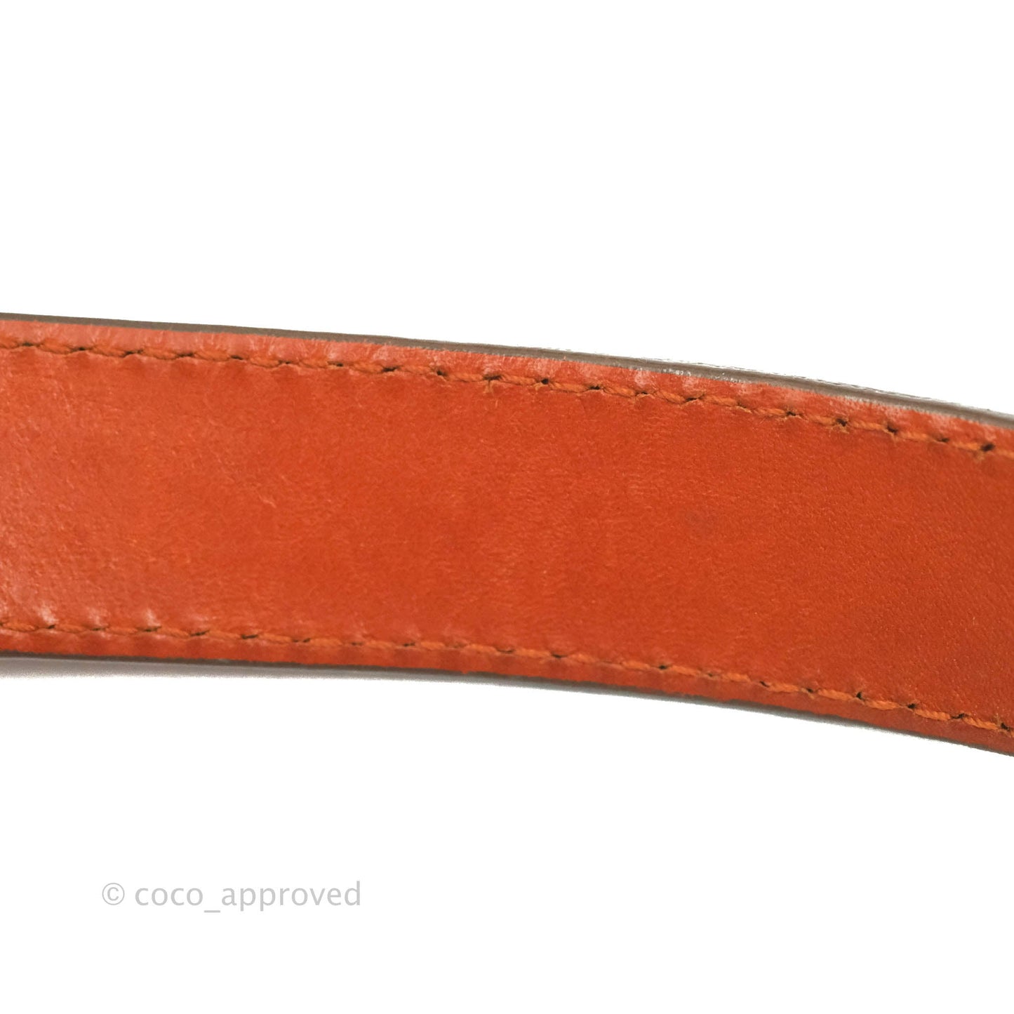 Salvatore Ferragamo Orange Top Handle Bag With Strap