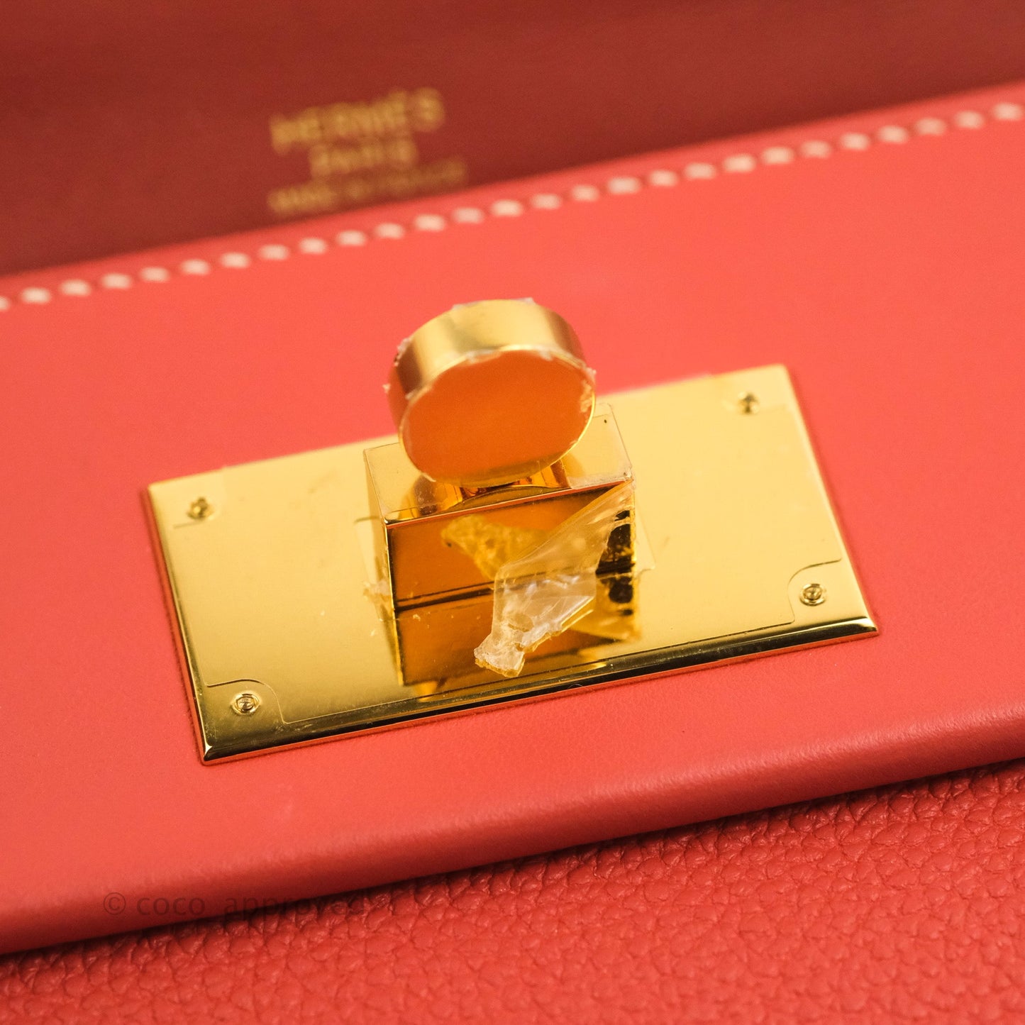 Hermès 24/24 29 Sanguine Togo Gold Hardware