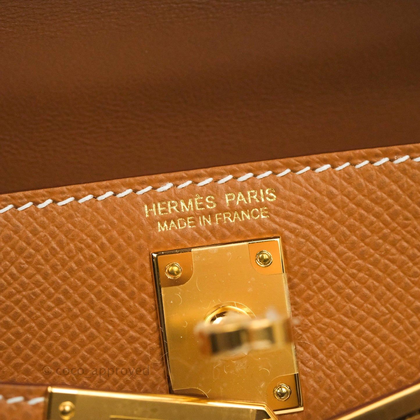 Hermès Mini Kelly II Gold Epsom Gold Hardware