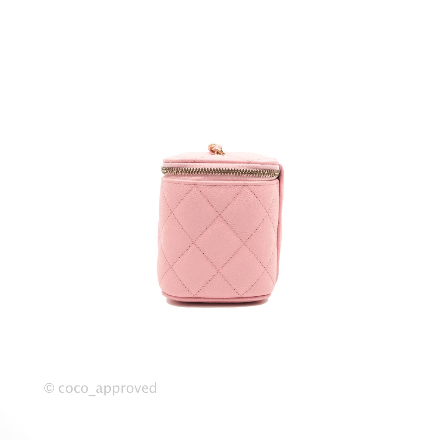 Chanel Classic Vanity with Chain Pink Caviar Gold Hardware