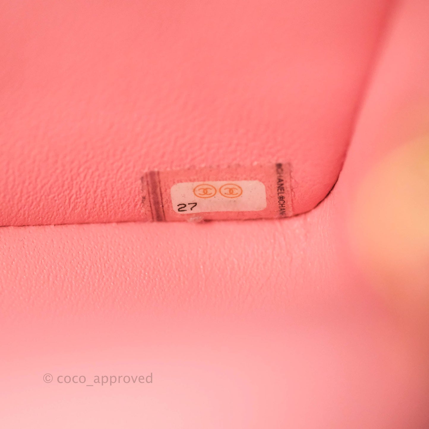 Chanel Mini Square Pink Lambskin Aged Gold Hardware