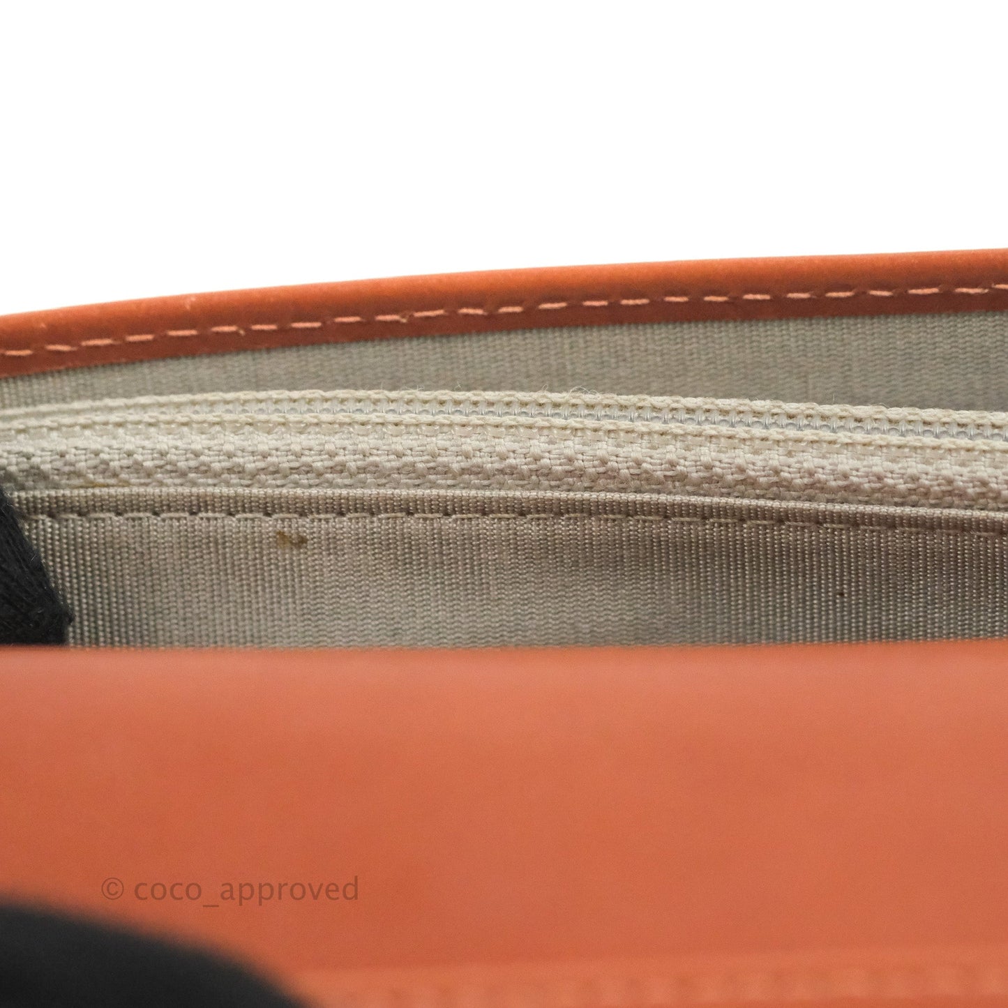 Chanel Yen Wallet Orange Claire Grained Calfskin