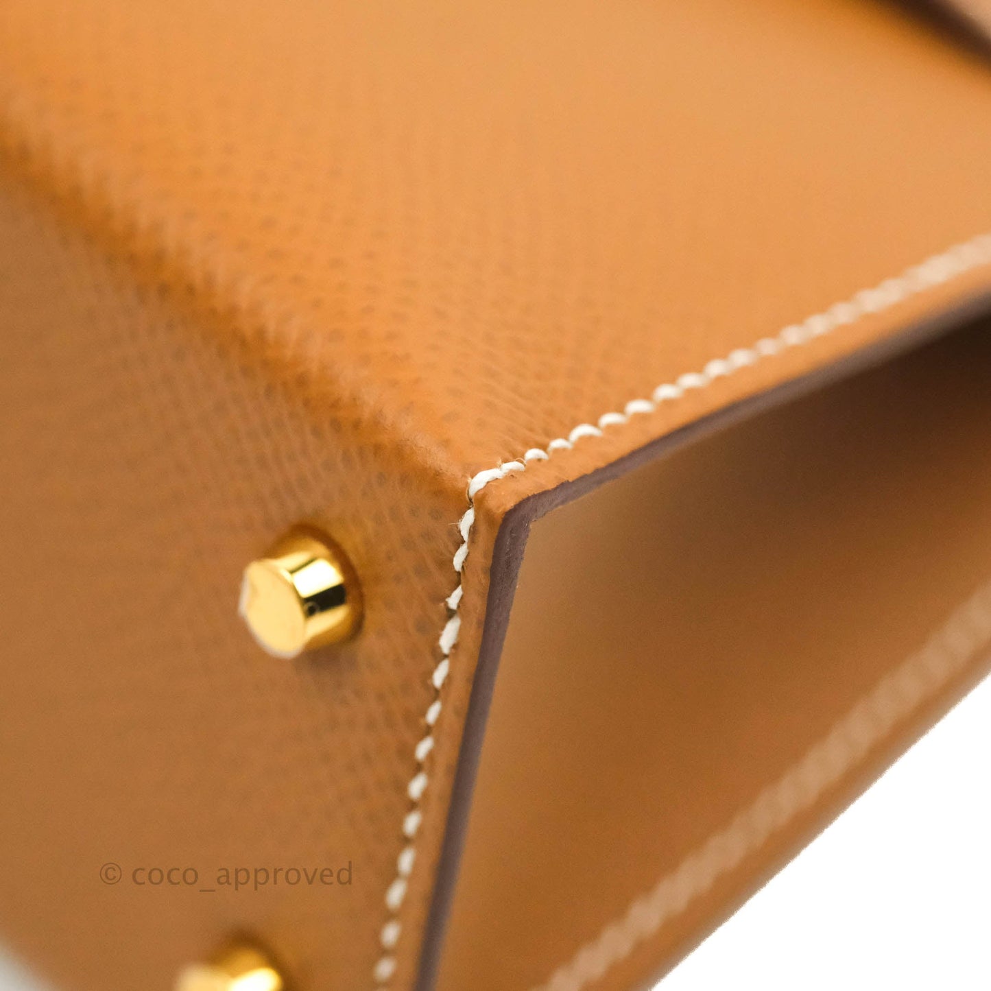 Hermès Mini Kelly II Gold Epsom Gold Hardware