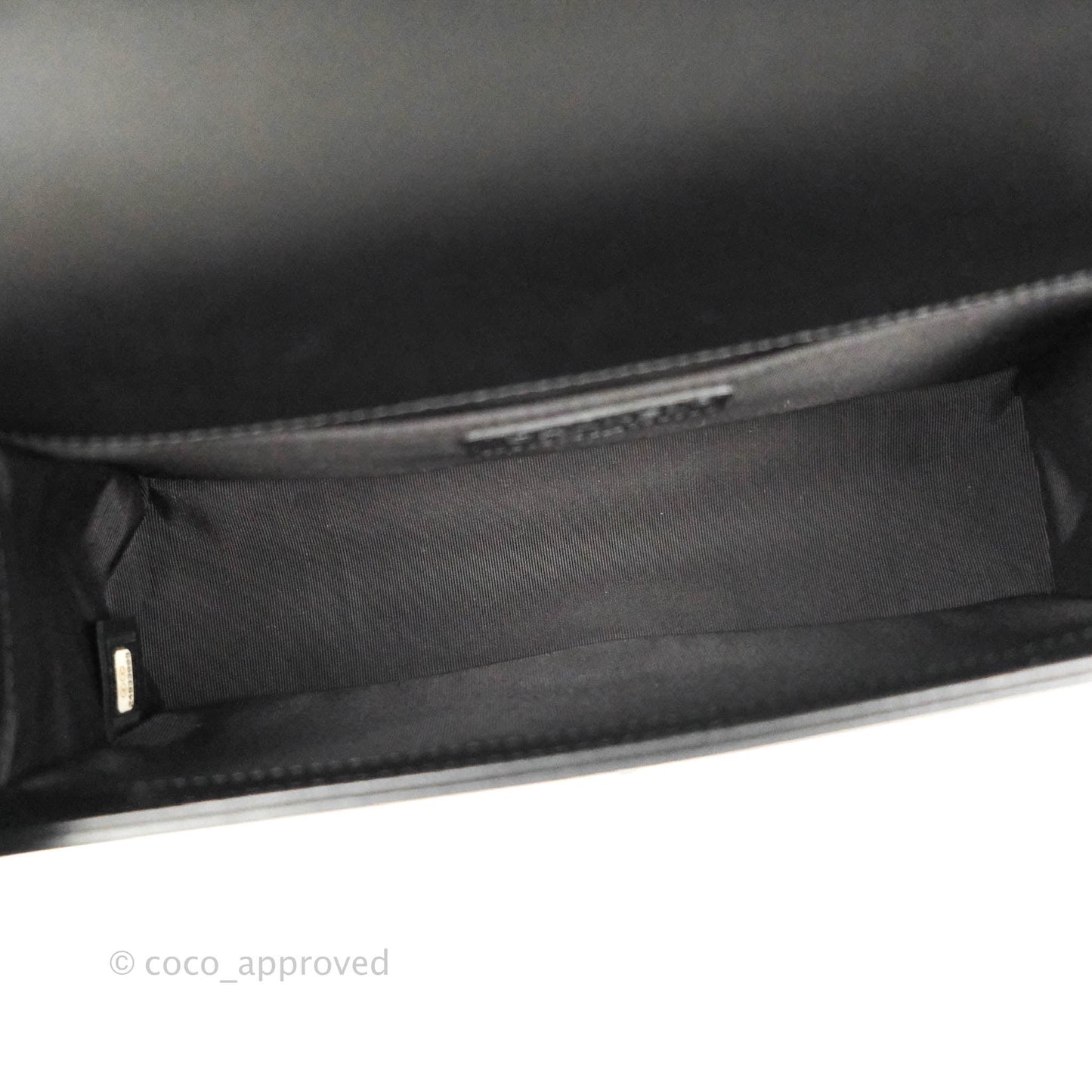 Chanel Quilted Medium Boy Black Lambskin Ruthenium Hardware