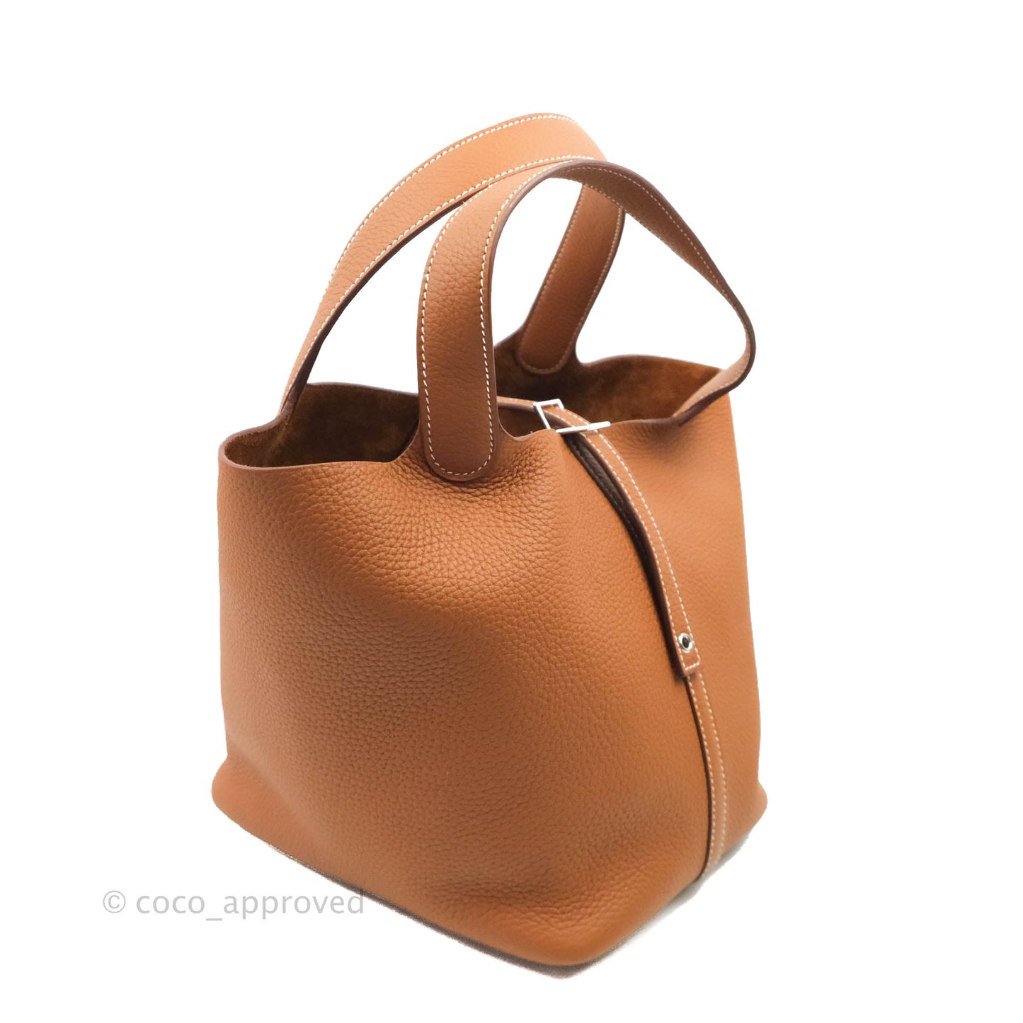 Hermès Picotin 22 Clemence Gold Palladium Hardware