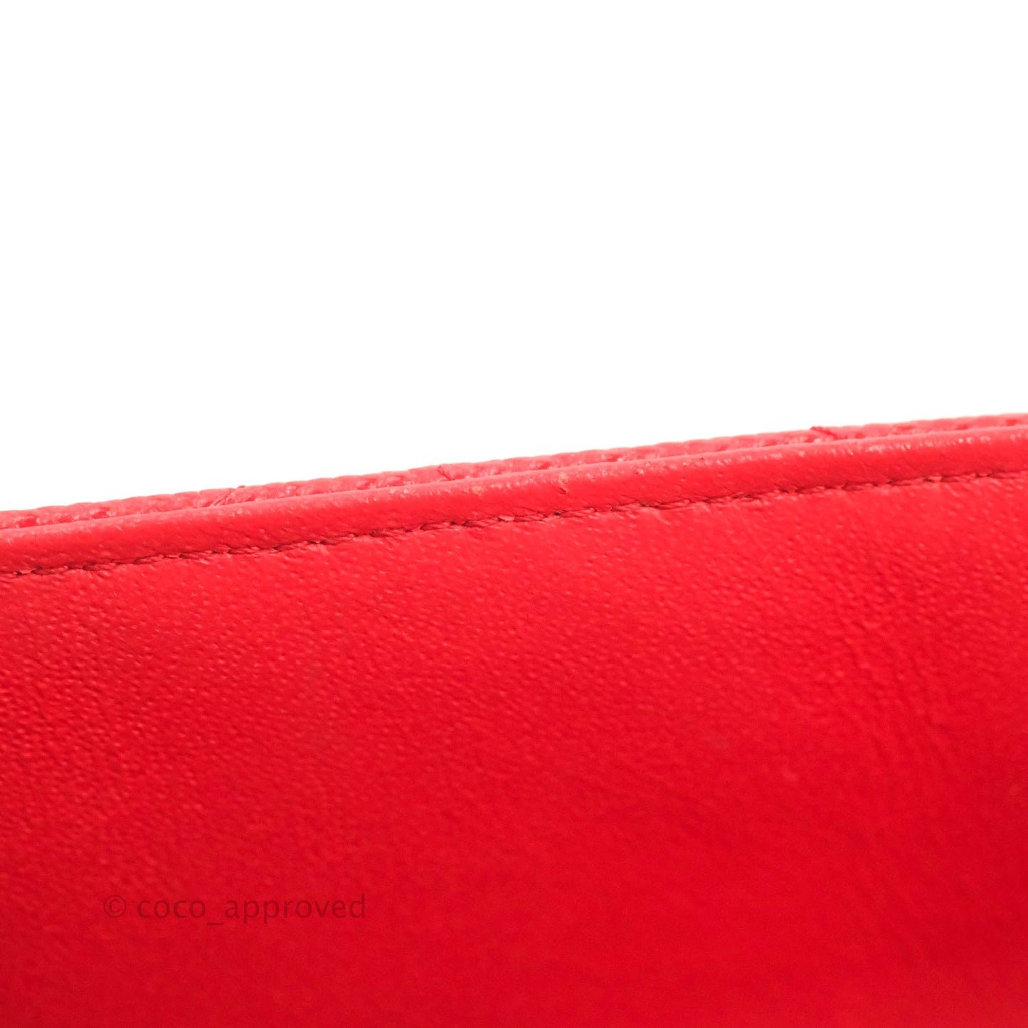 Chanel Quilted Mini Rectangular Flap Red Chevron Caviar Silver Hardware