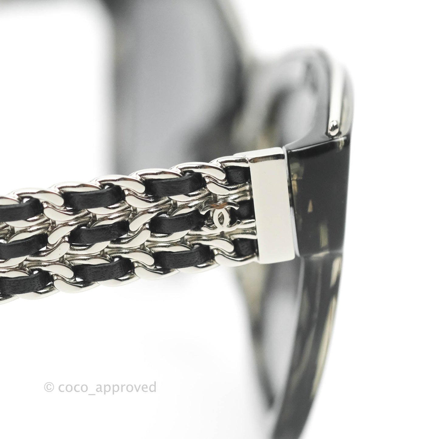 Chanel Square Chain Sunglasses 5362-Q Shaded Black