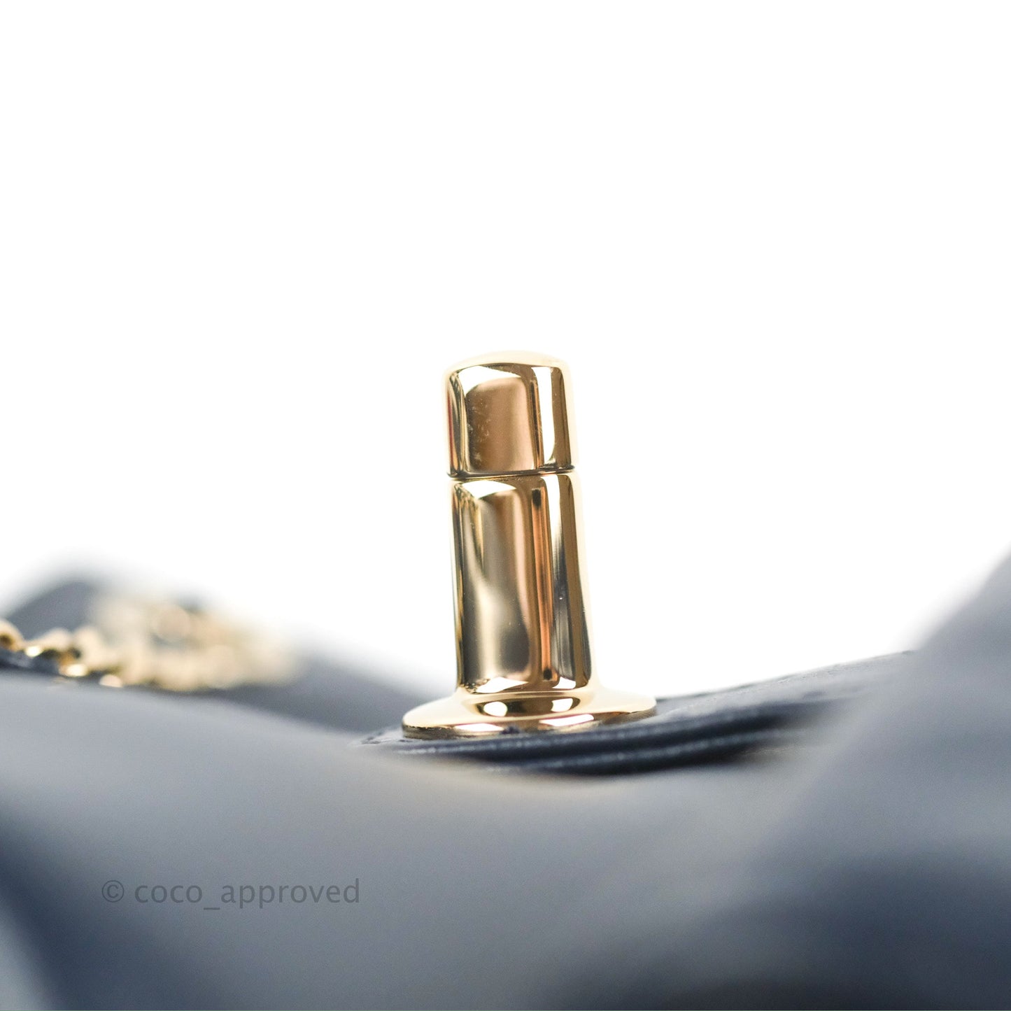 Chanel Duma Backpack Medium Navy Calfskin Gold Hardware 23P