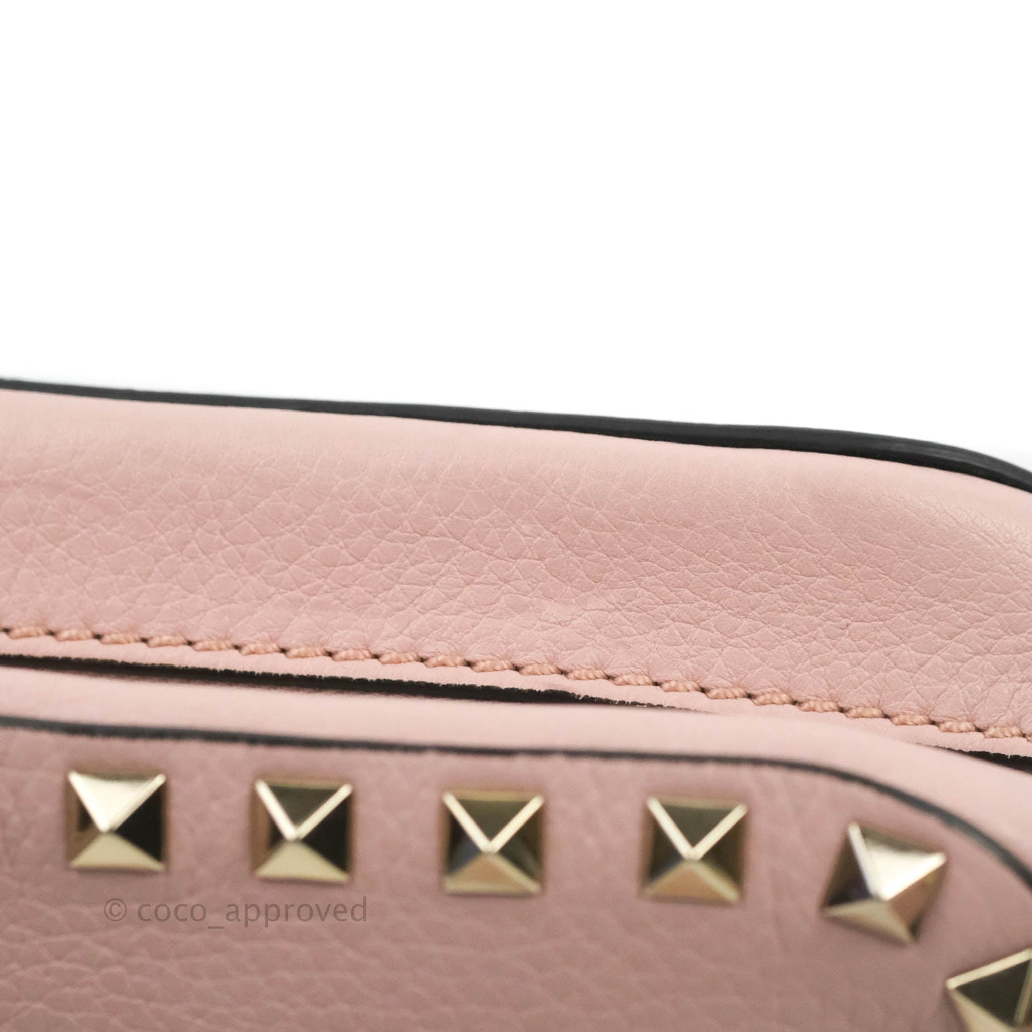 Valentino Garavani Small Rockstud Crossbody Bag Poudre Grainy Calfskin