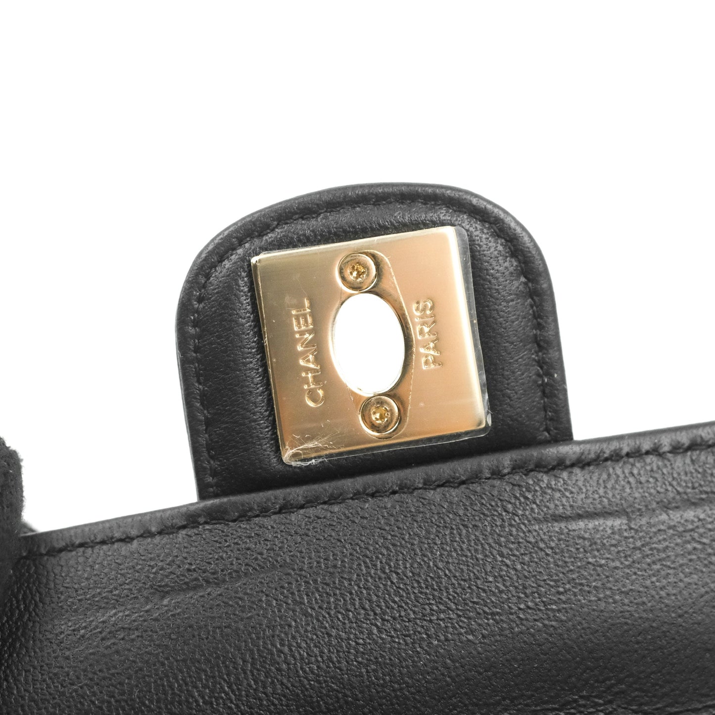 Chanel Small Heart Bag Black Lambskin Gold Hardware 22S