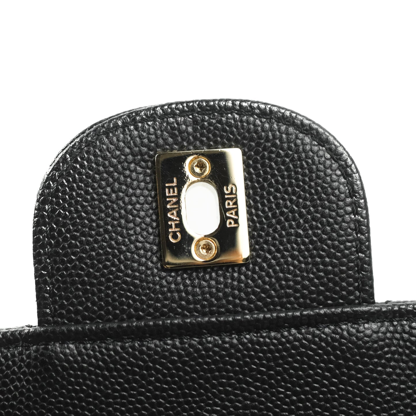 Chanel Quilted Large CC Day Backpack Black Caviar Gold Hardware
