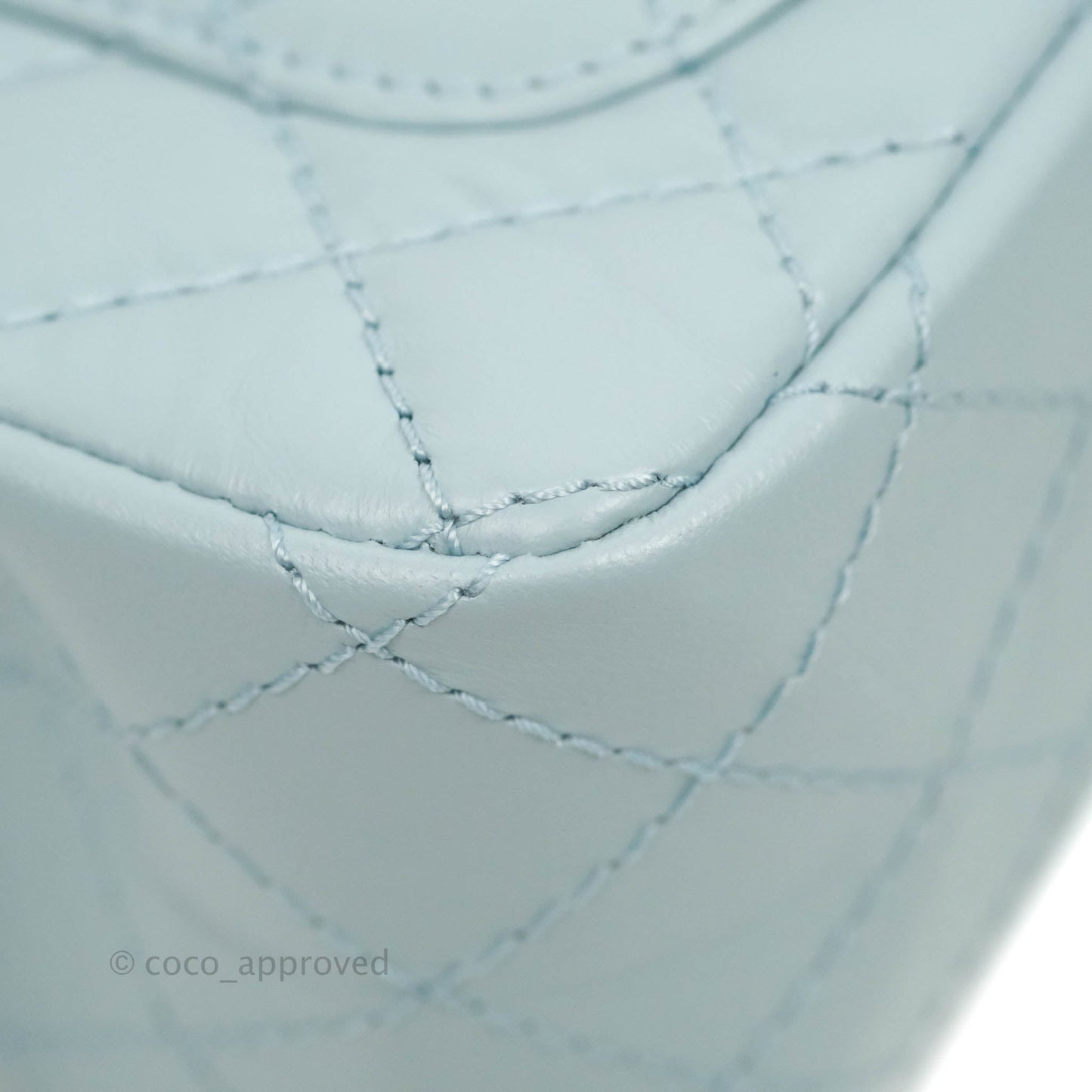 Chanel Mini Reissue 224 Light Blue Aged Calfskin Aged Gold Hardware