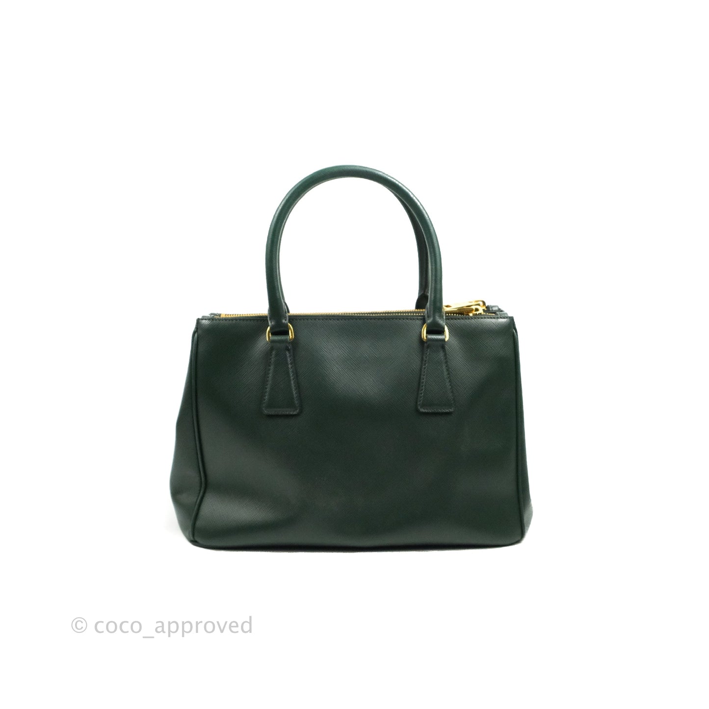 Prada Small Saffiano Lux Galleria Bag Emerald