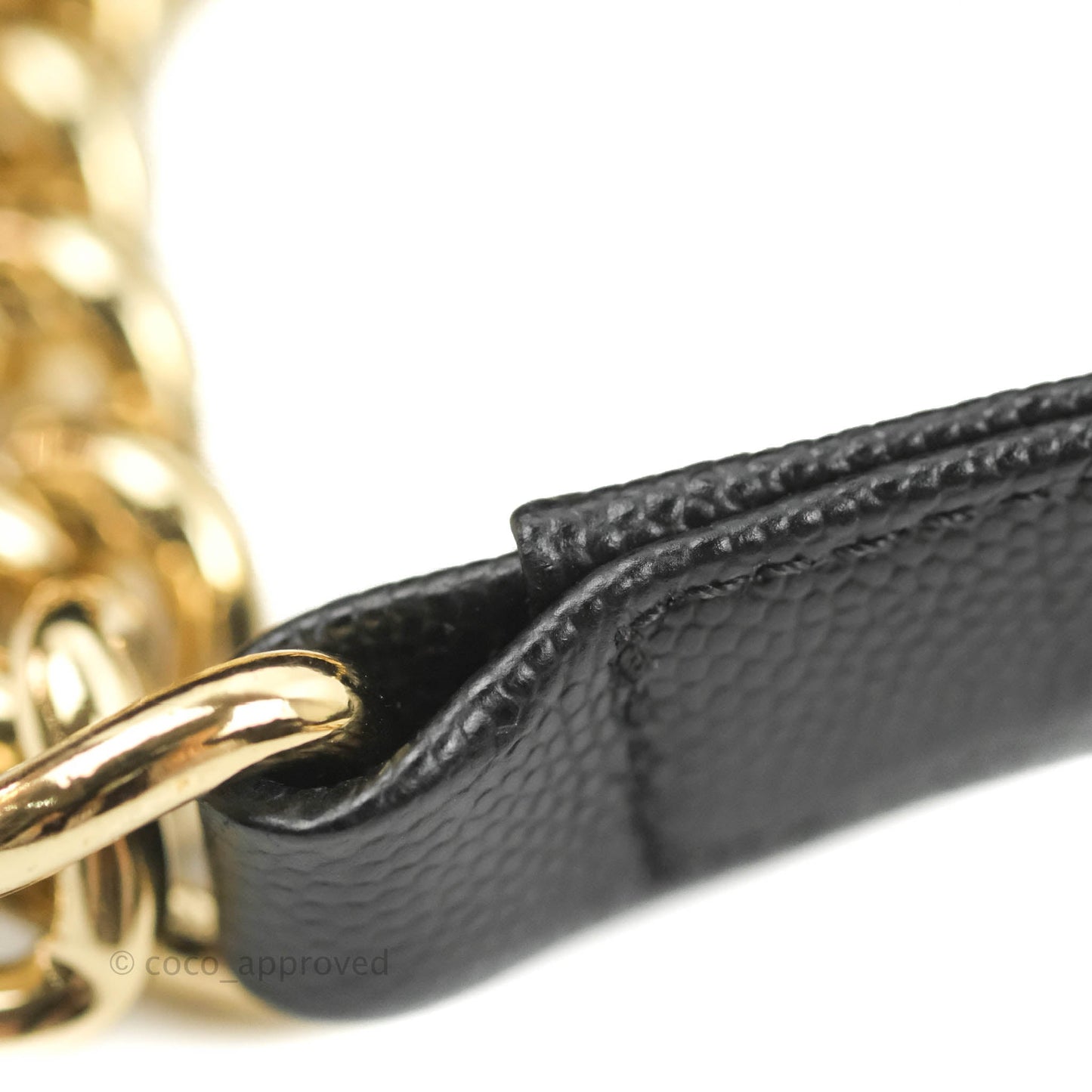 Chanel Chevron Medium Boy Black Caviar Gold Hardware