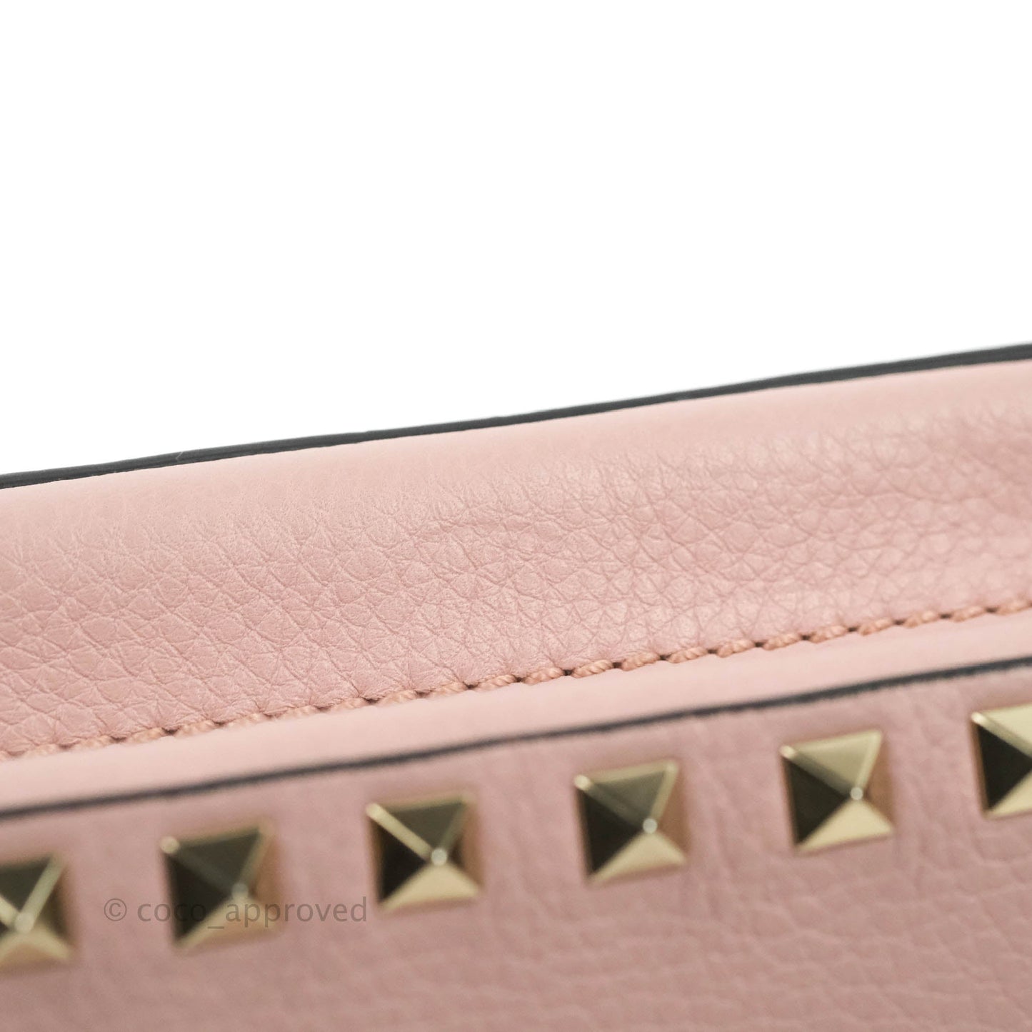 Valentino Garavani Small Rockstud Crossbody Bag Poudre Grainy Calfskin