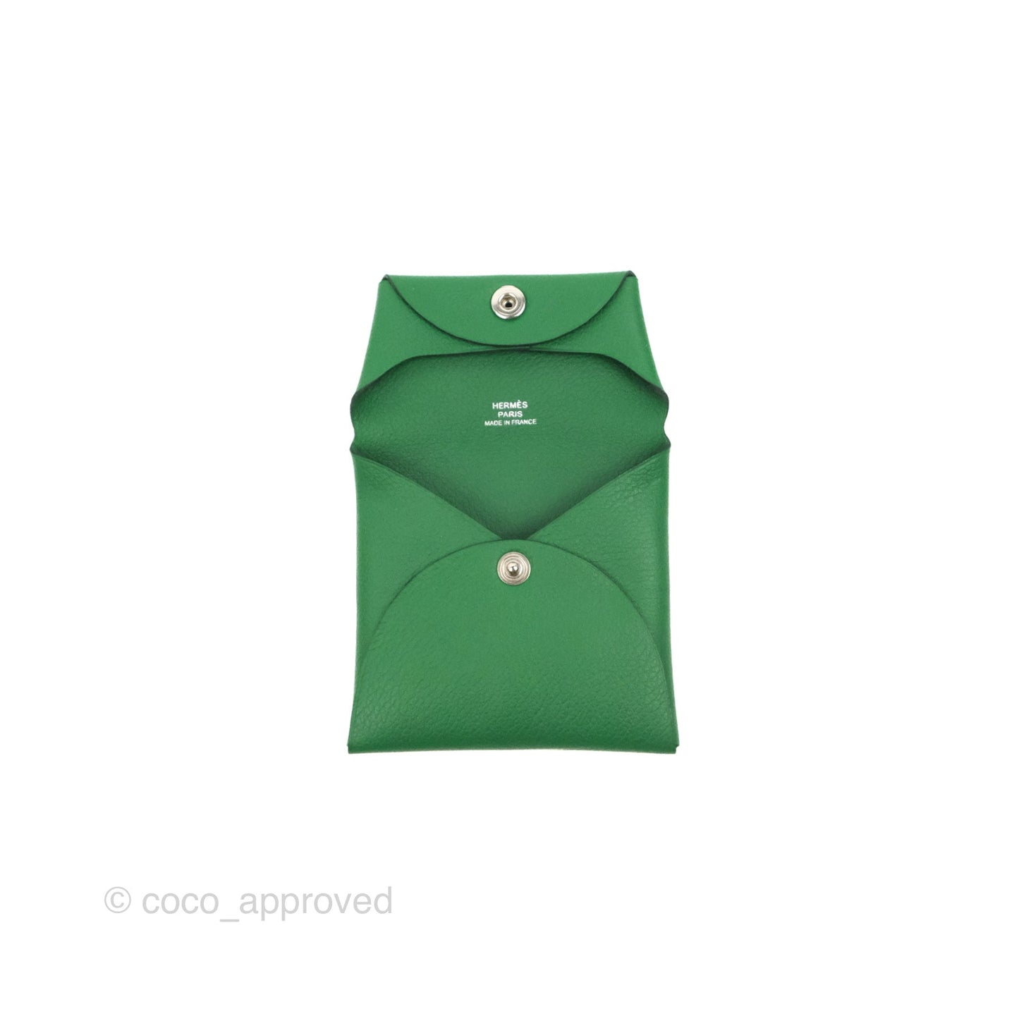 Hermès Bastia Coin Purse Green