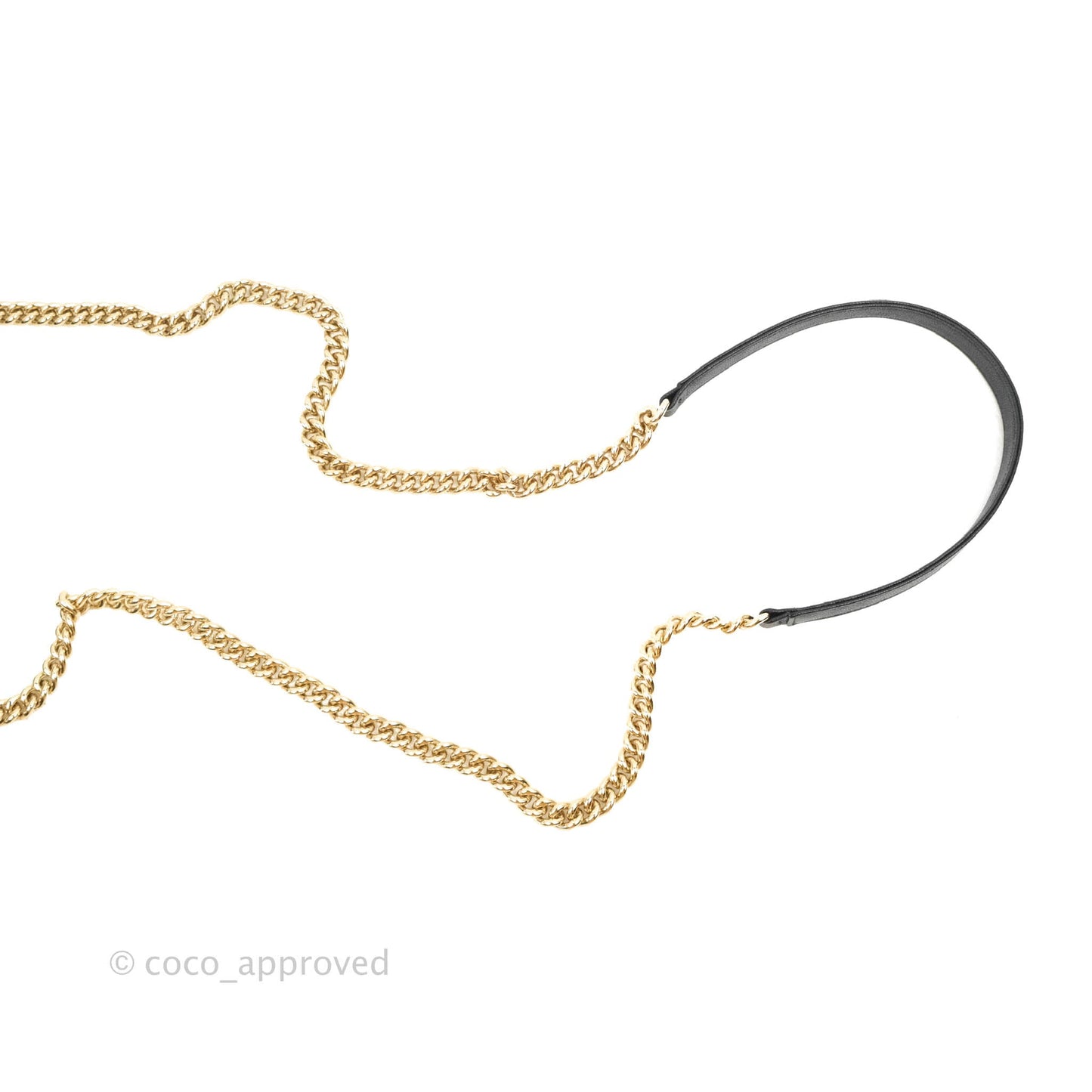 Chanel Chevron Boy Wallet On Chain Black Caviar Gold Hardware