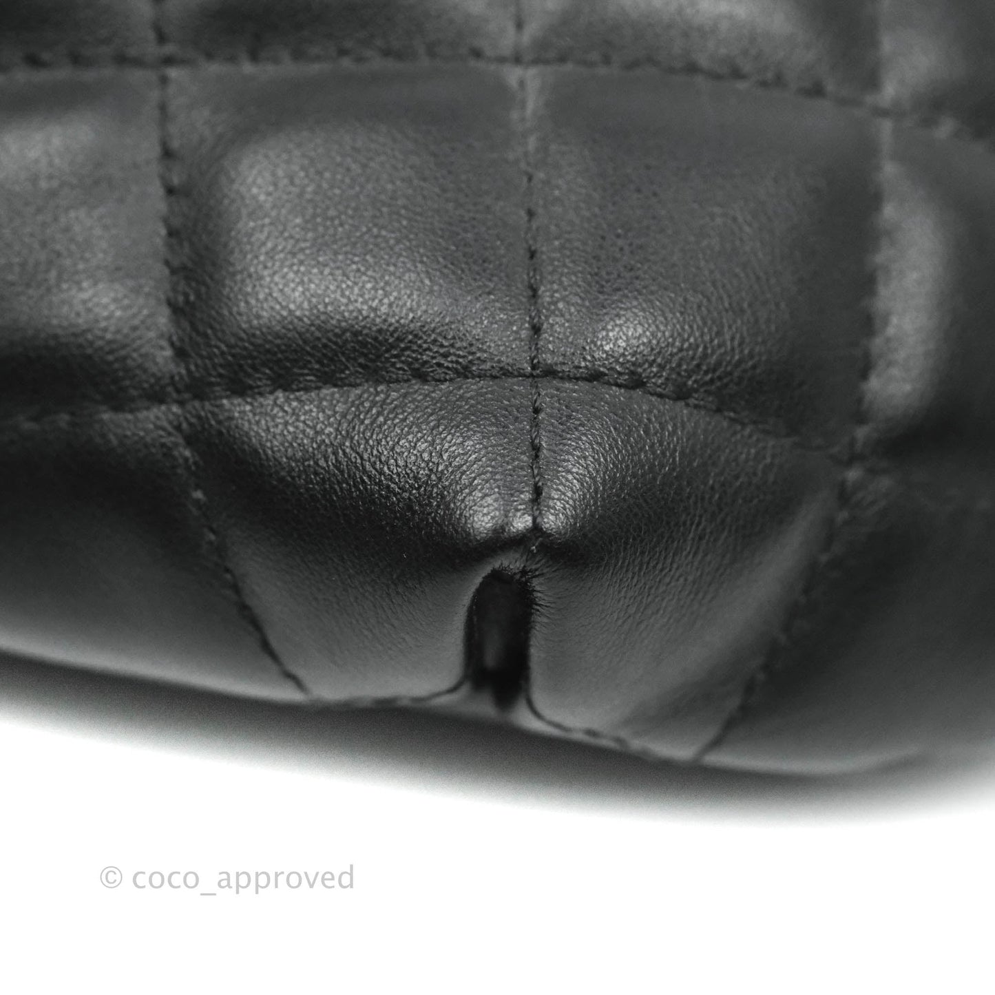 Chanel Quilted Belt Bum Bag Black Calfskin Silver Hardware (Uniform)