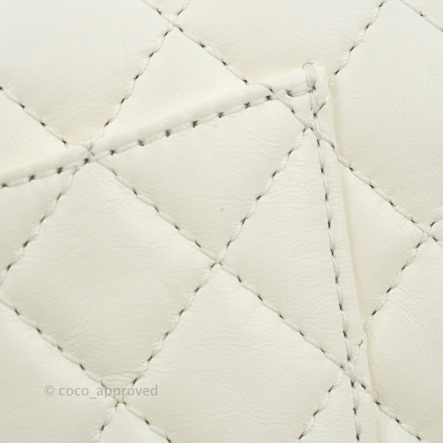Chanel Mini Reissue 224 White Aged Calfskin Gold Hardware