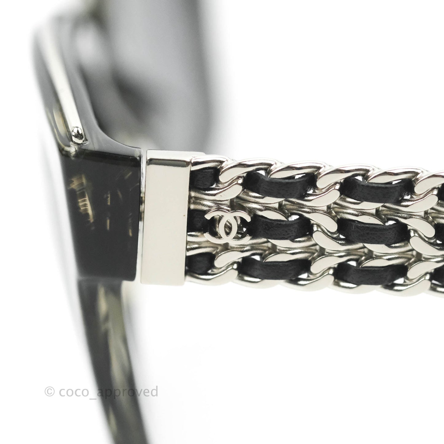 Chanel Square Chain Sunglasses 5362-Q Shaded Black