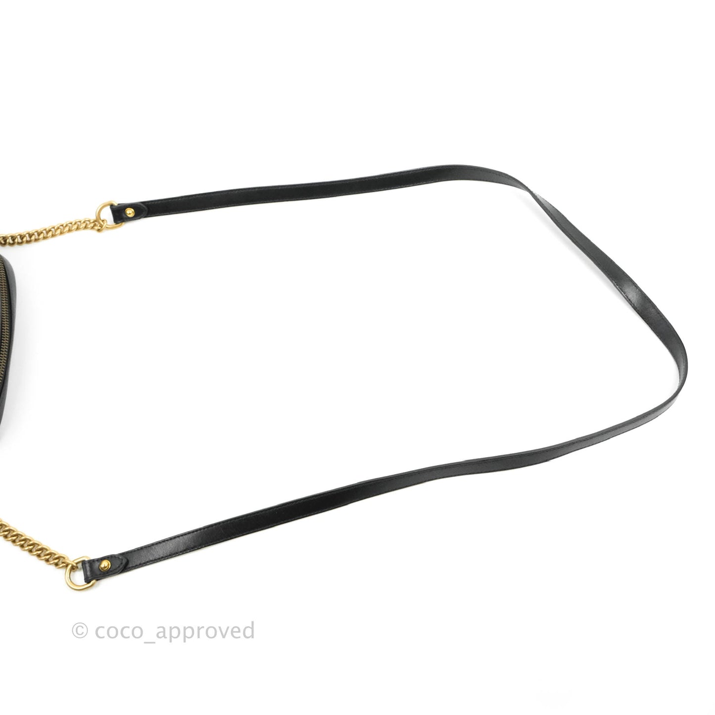 Gucci Mini Matelasse GG Marmont Camera Bag Black Calfskin Gold Hardware