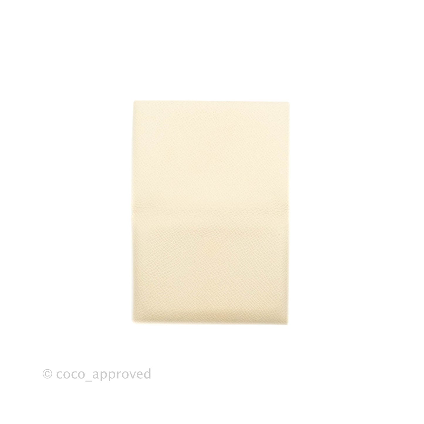 Hermès Calvi Duo Verso Card Case Nata/Jaune Poussin Epsom