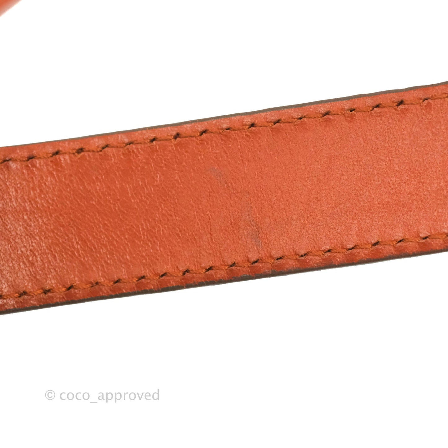 Salvatore Ferragamo Orange Top Handle Bag With Strap