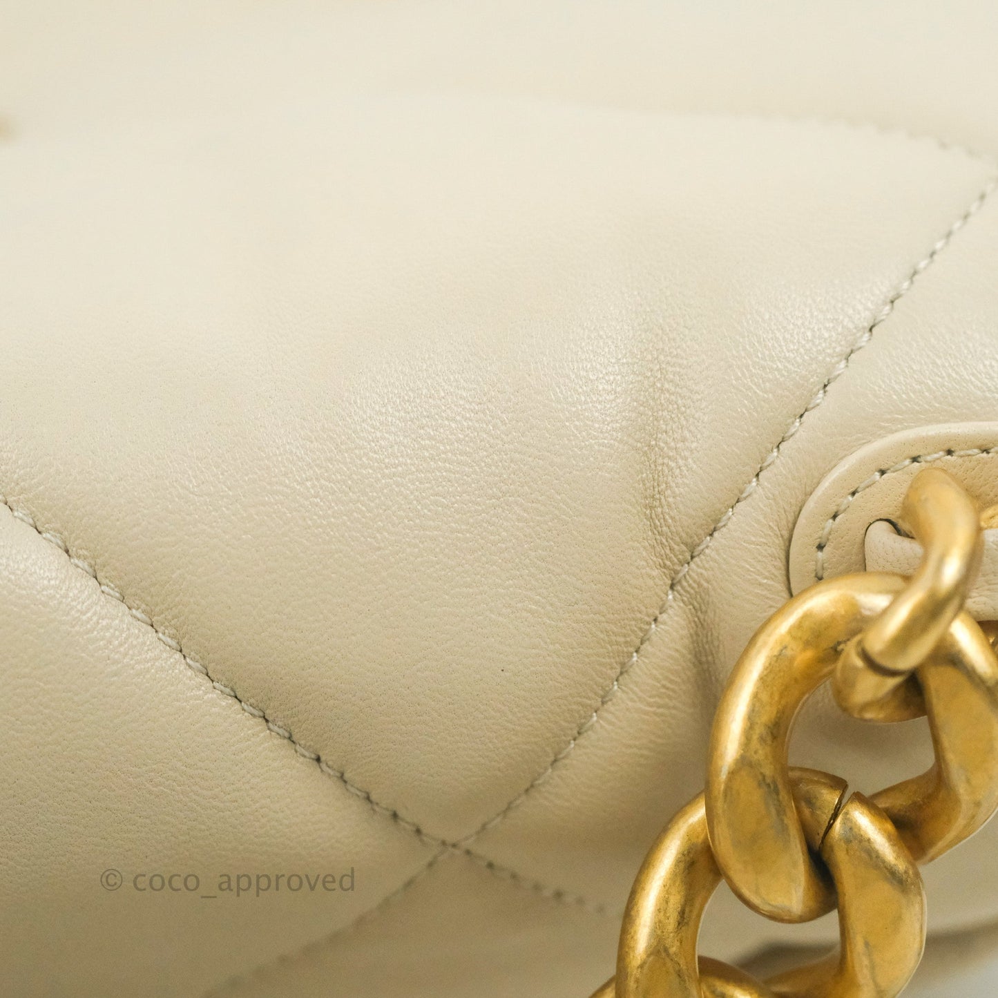 Chanel 19 Medium Ivory Mixed Hardware