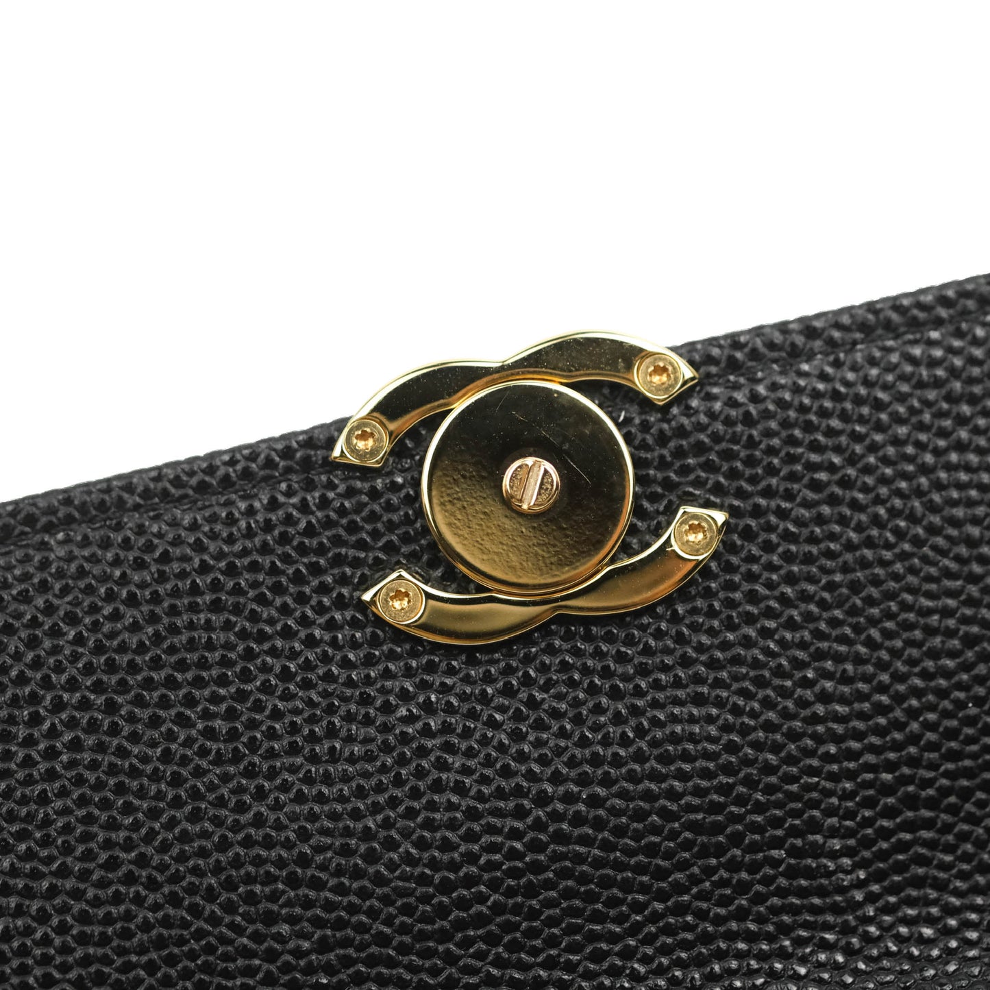 Chanel Quilted WOC Black Caviar Gold Hardware 22A