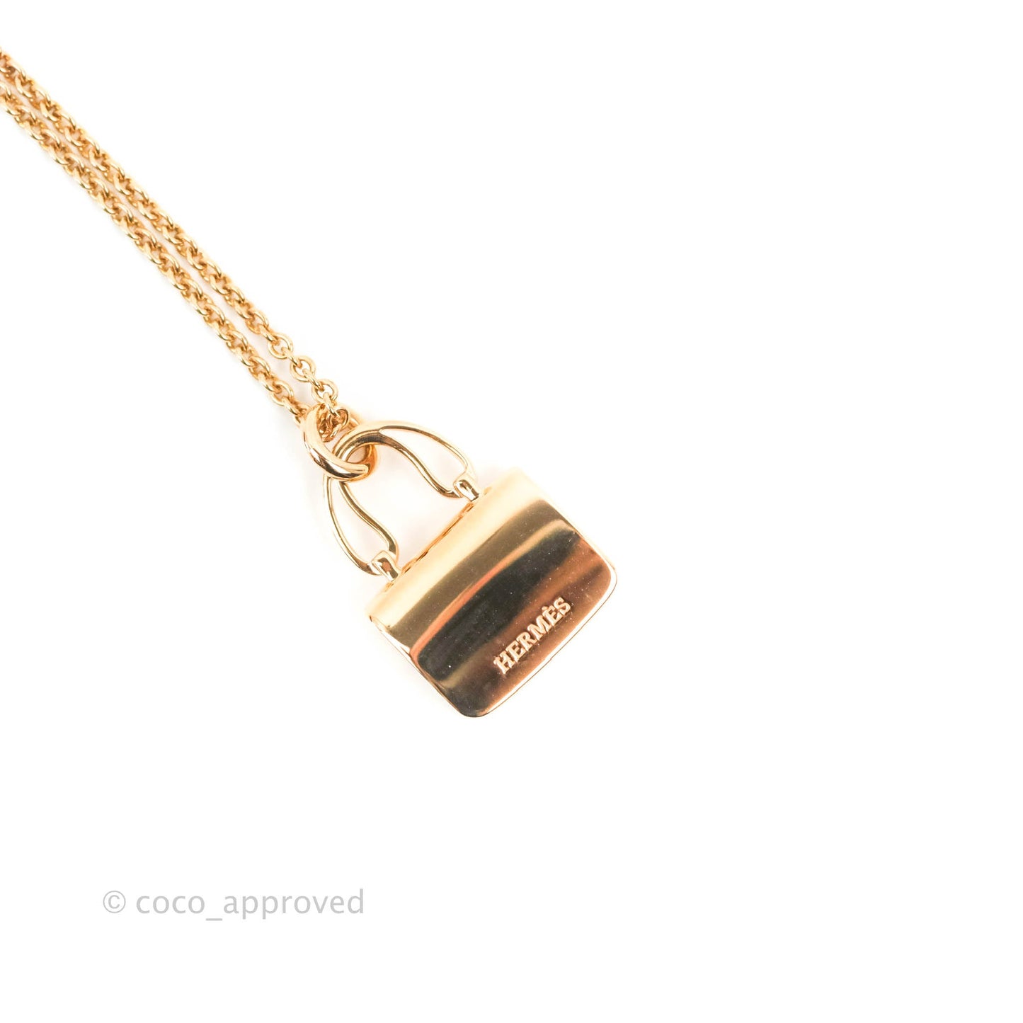 Hermès Constance Amulettes Diamonds Pendant Necklace Rose Gold