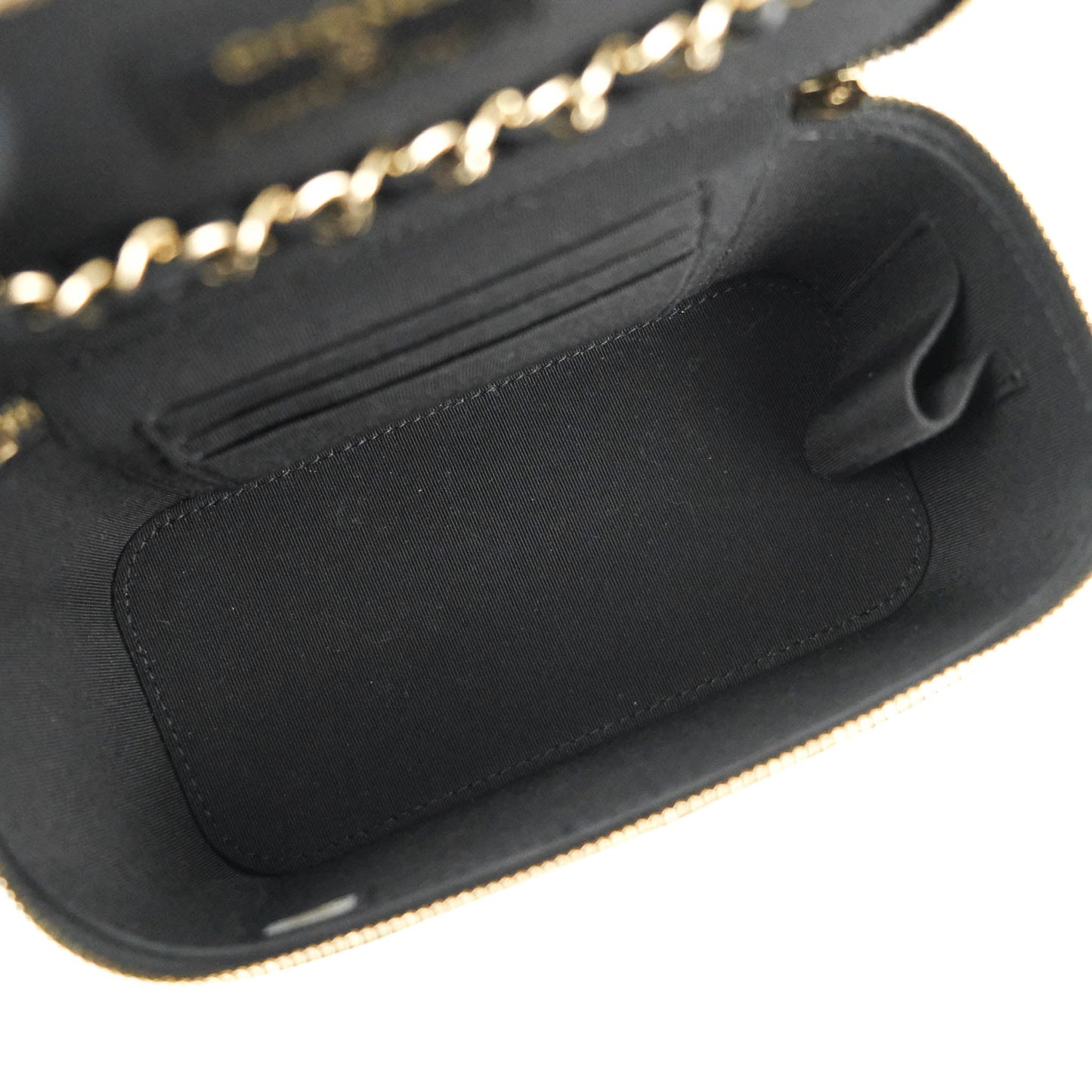 Chanel Trendy CC Vanity with Chain Black Lambskin Gold Hardware