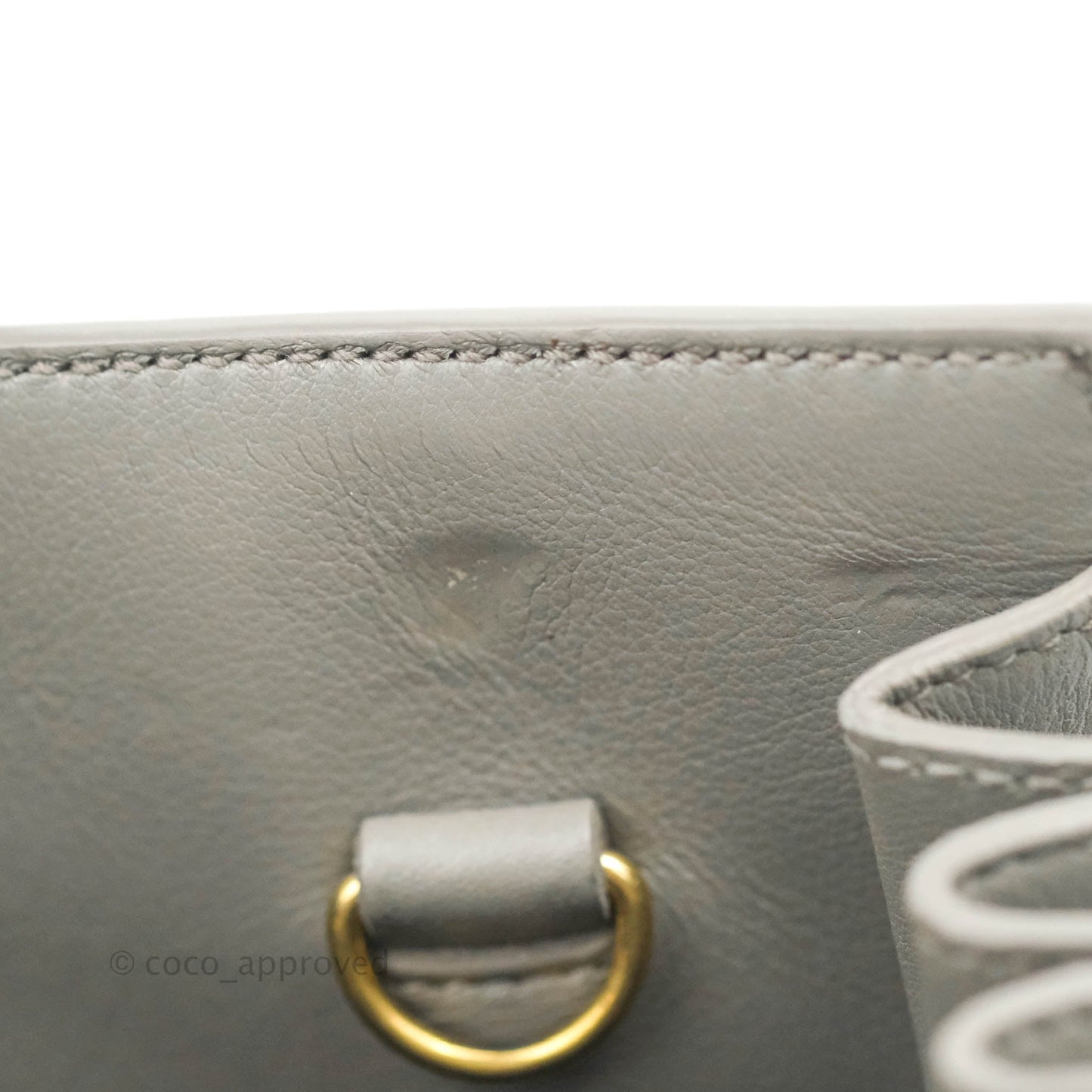 Saint Laurent Sac De Jour Grey Calfskin Baby