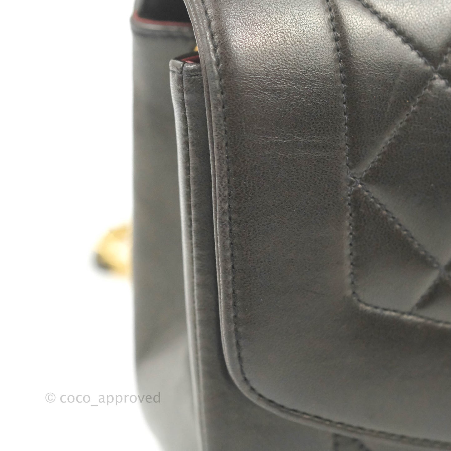 Chanel Vintage Small Quilted Classic Diana Flap Bag Black Lambskin 24K Gold Hardware