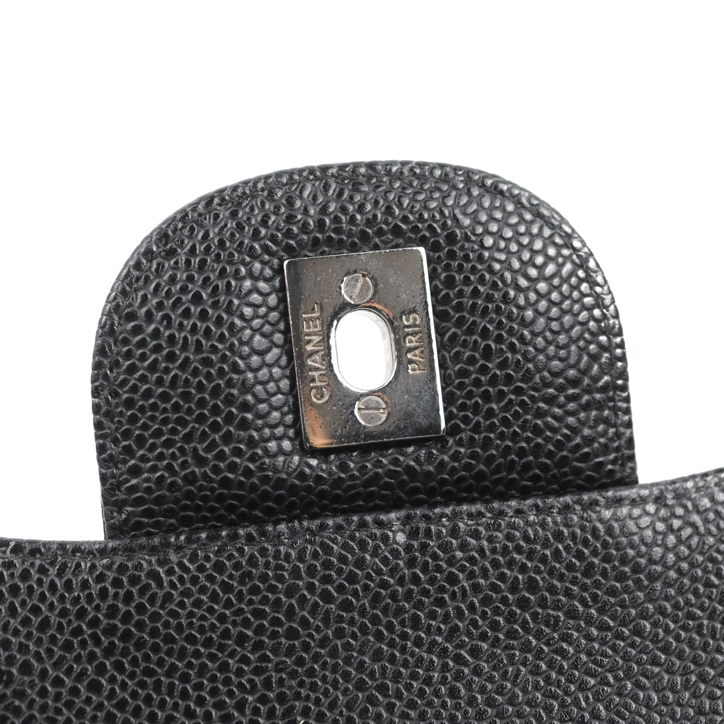 Chanel Jumbo Double Flap Black Caviar Silver Hardware⁣⁣