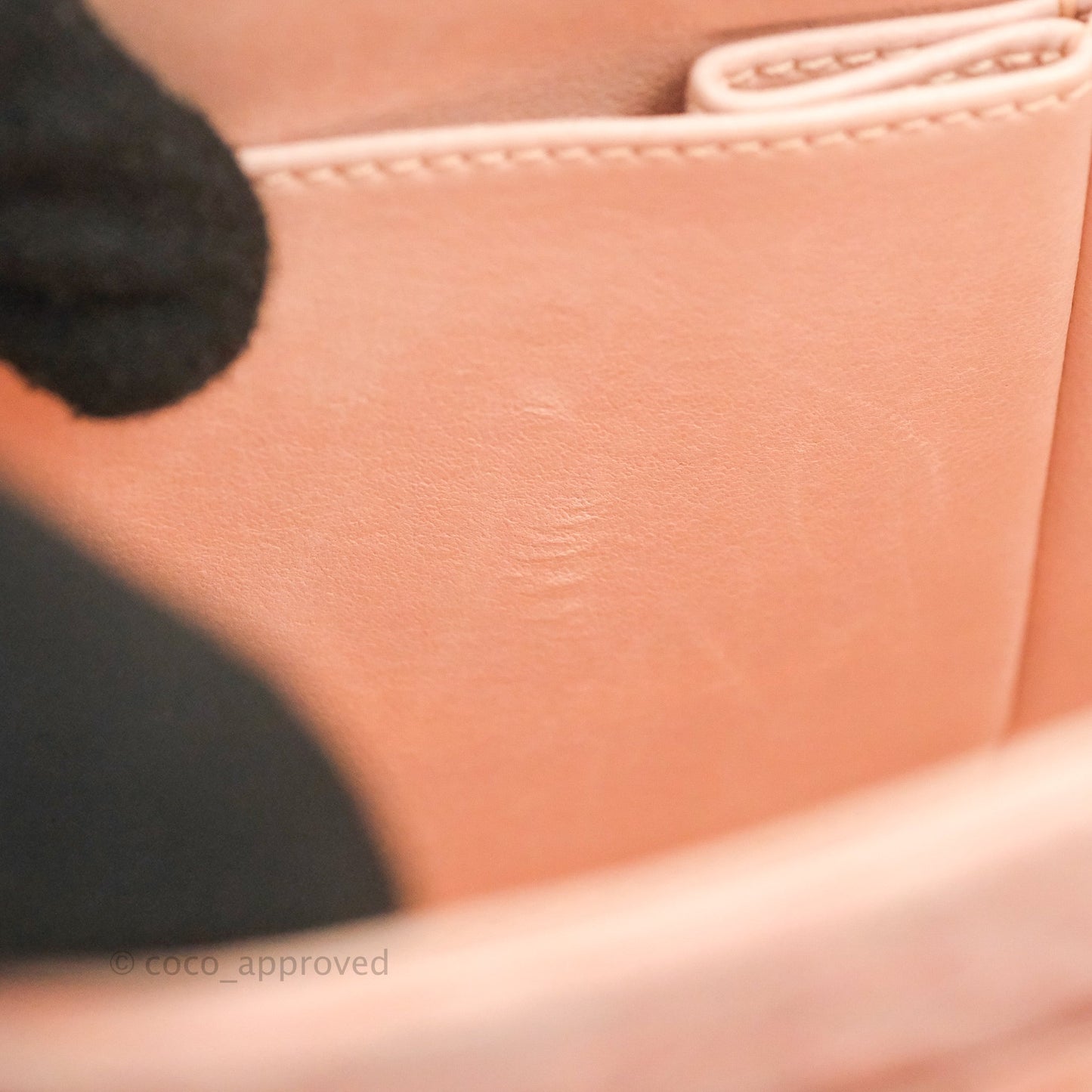 Chanel Classic M/L Medium Flap Quilted Pink Python Silver Hardware