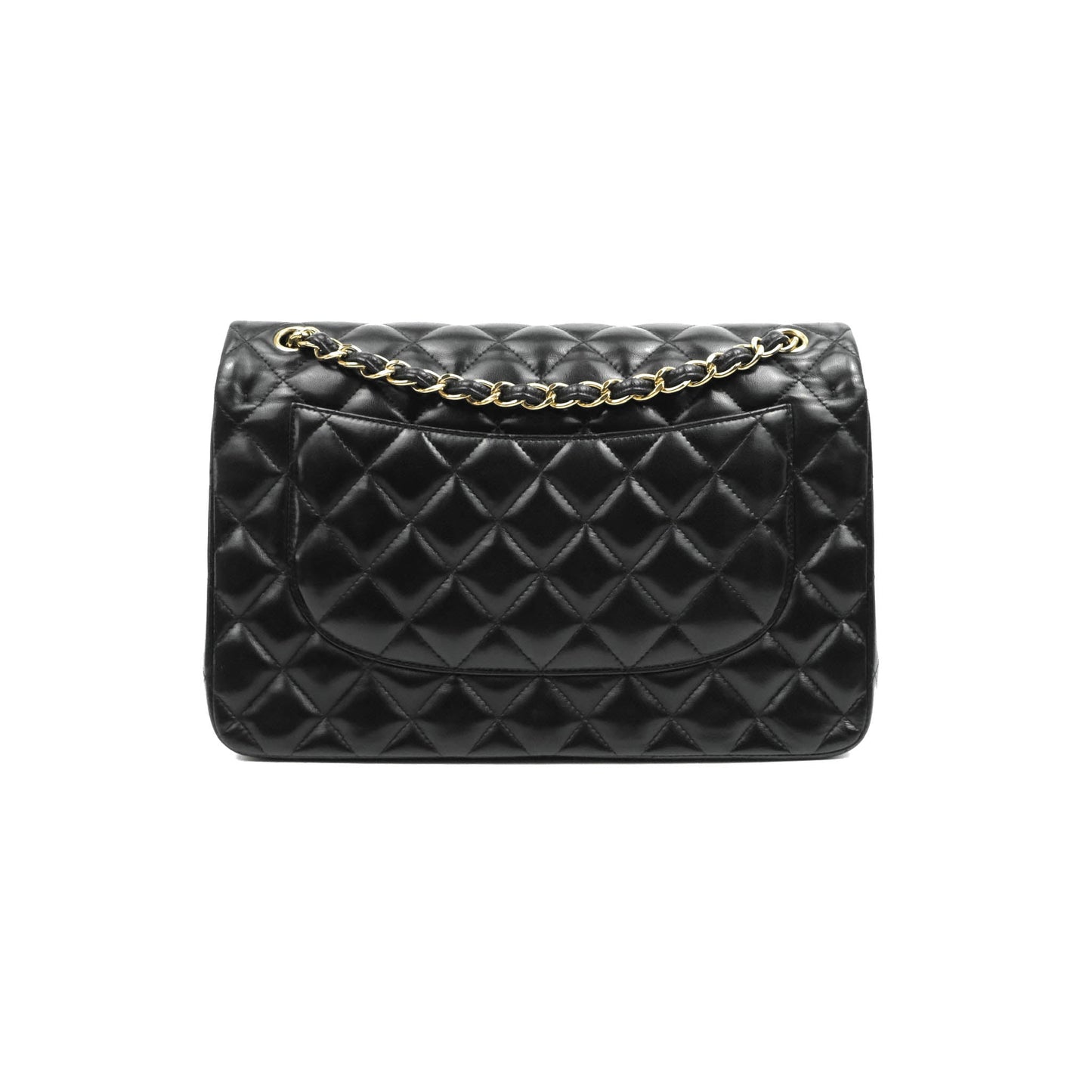 Chanel Jumbo Double Flap Black Lambskin Gold Hardware