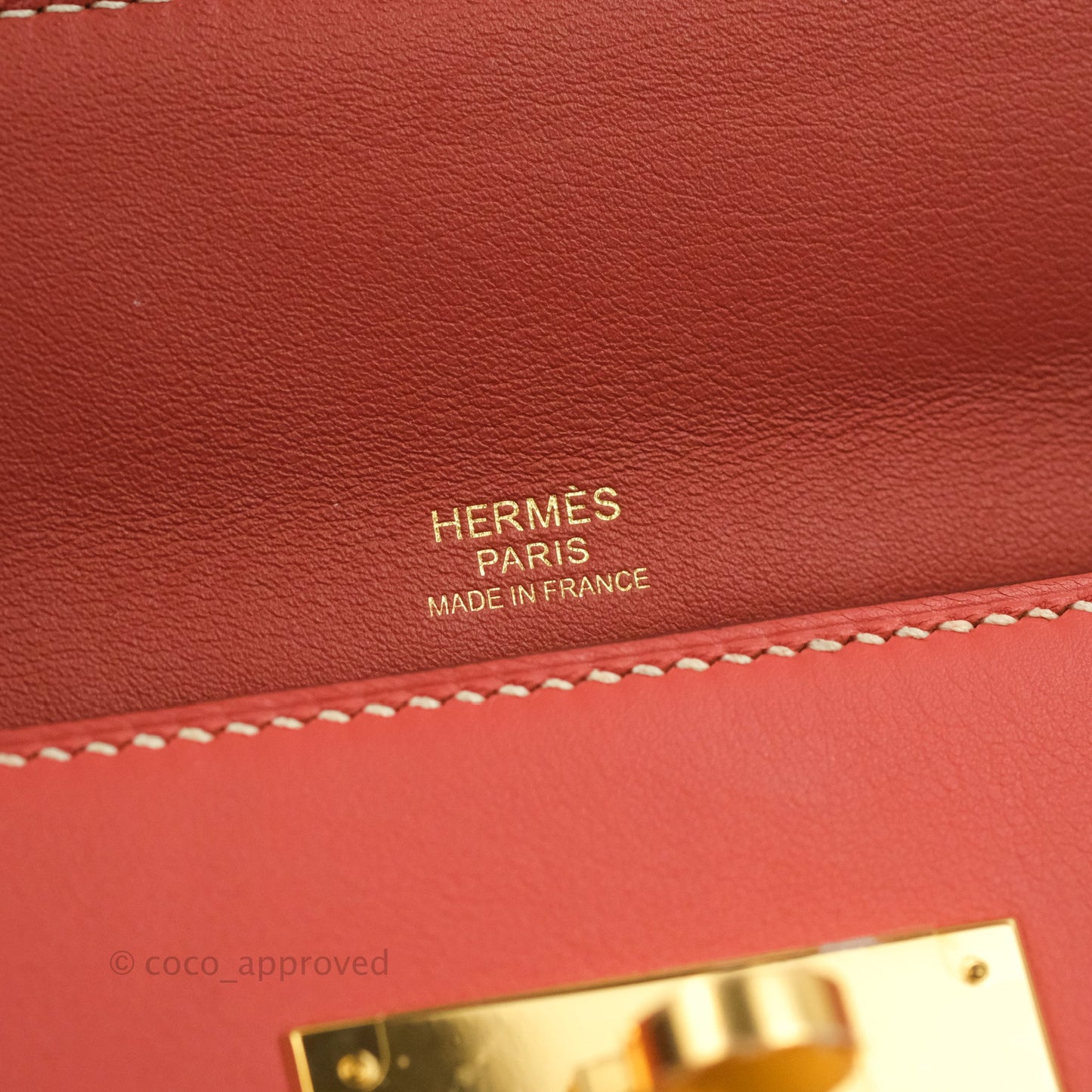 Hermès 24/24 29 Sanguine Togo Gold Hardware