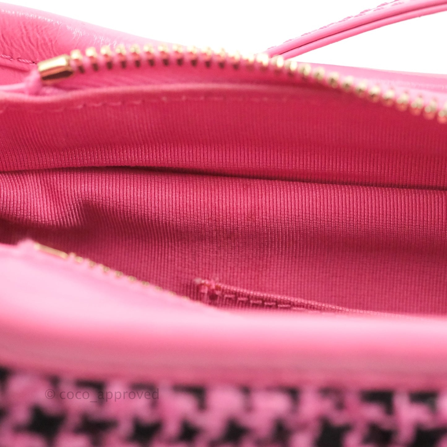 Chanel Small Gabrielle Hobo Pink/Black Tweed Mixed Hardware