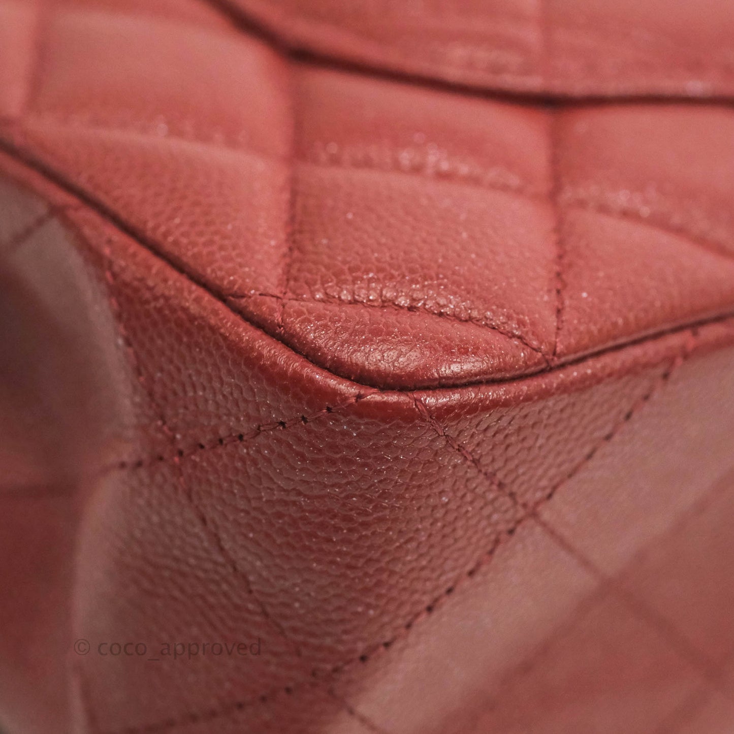 Chanel Small Classic Quilted Flap Iridescent Burgundy Caviar Aged Gold Hardware 18C