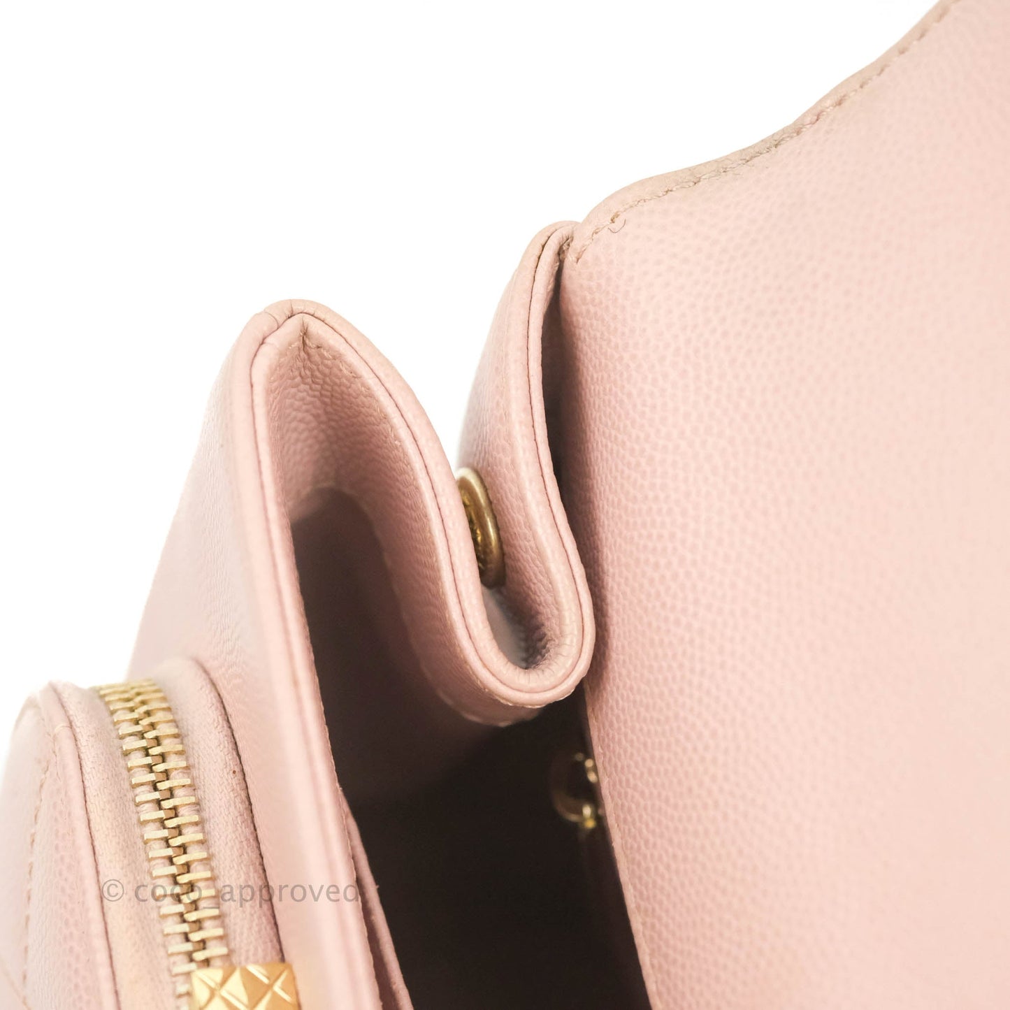 Chanel Quilted Medium Business Affinity Flap Pink Caviar Gold Hardware