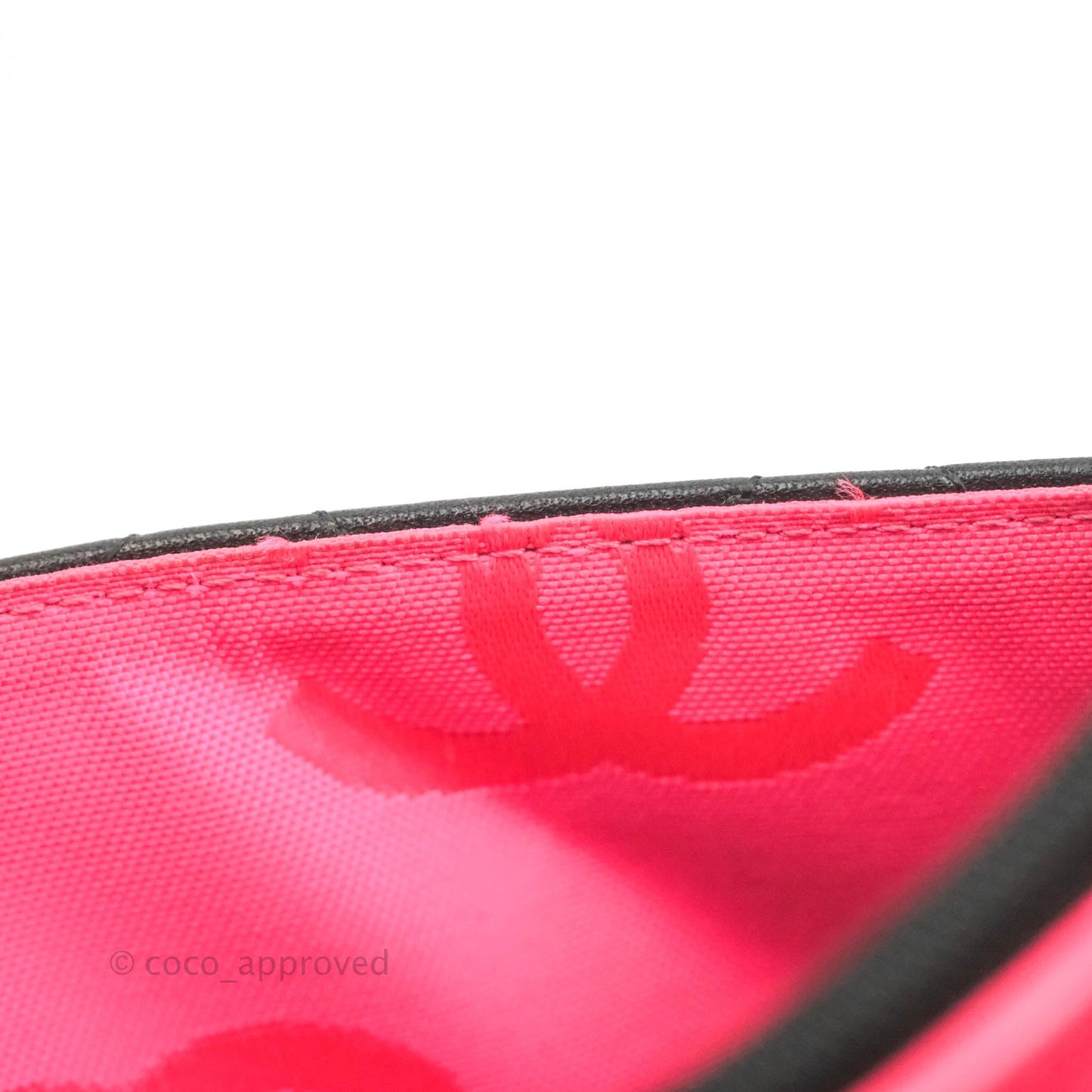 Chanel Calfskin Quilted Cambon Wallet on Chain WOC Black Silver Hardware