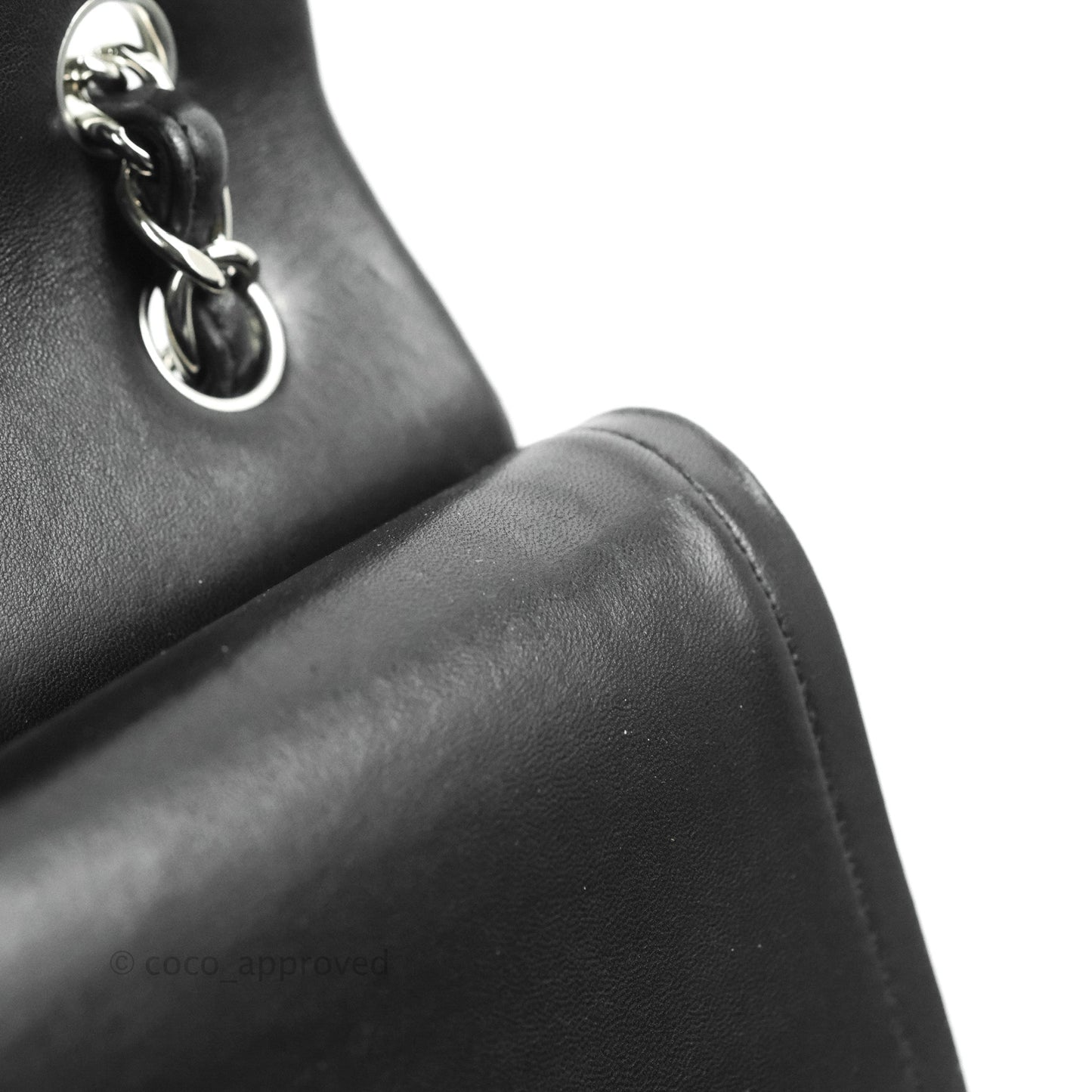 Chanel Jumbo Double Flap Black Lambskin Silver Hardware⁣⁣