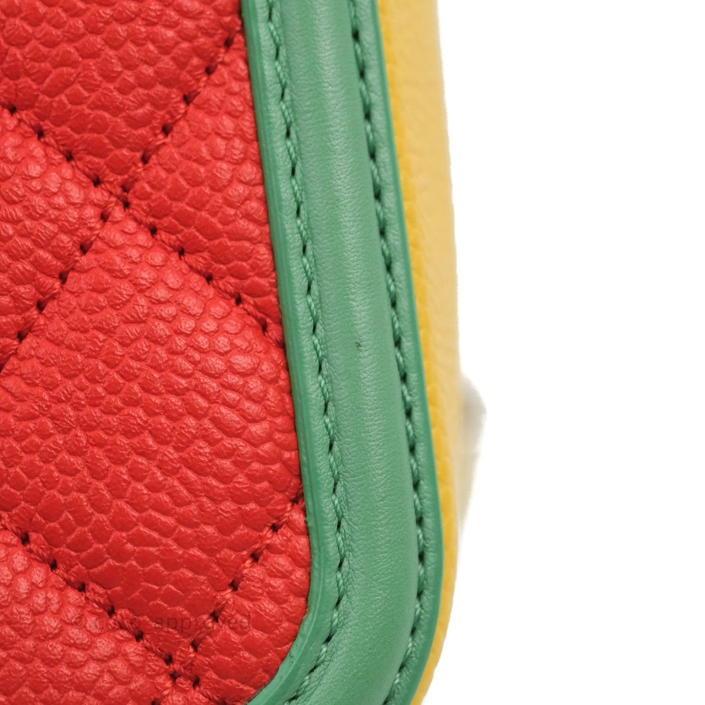 Chanel Quilted Medium CC Filigree Vanity Case Multicolour Caviar Gold Hardware 19C