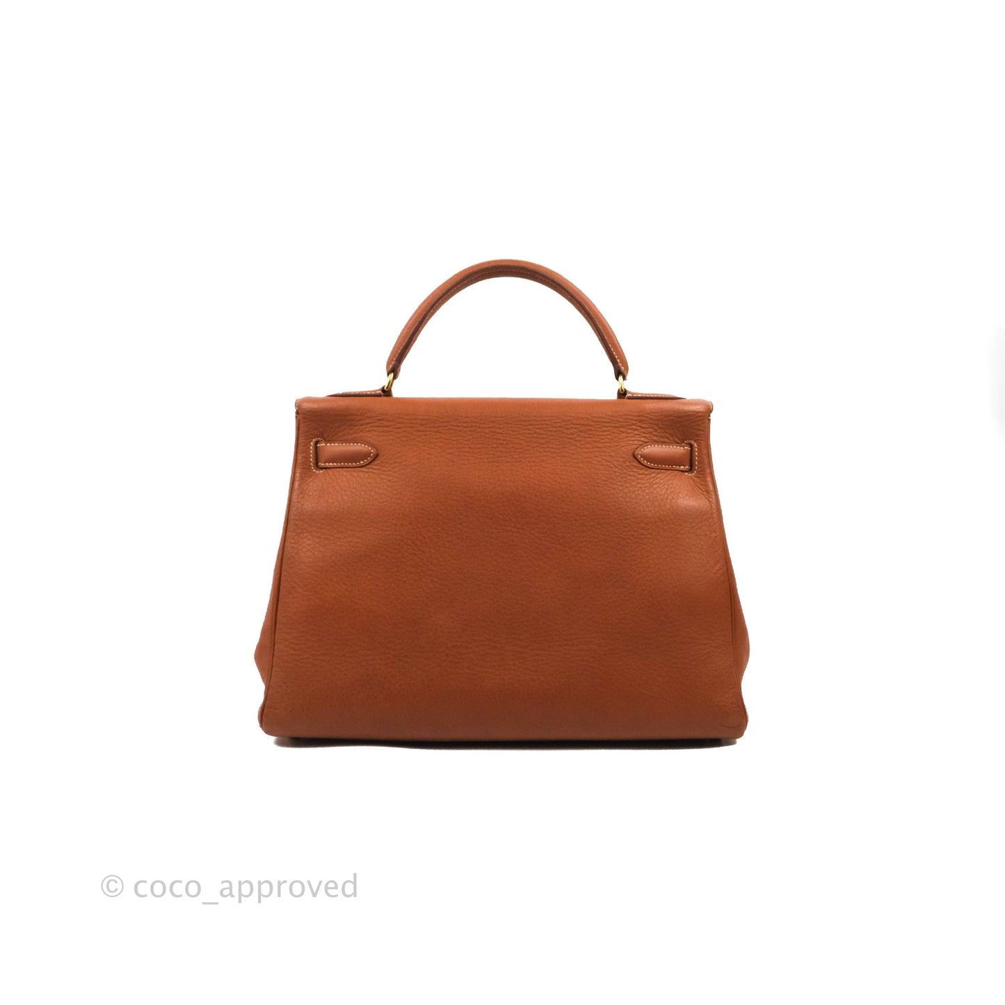 Hermès Kelly 32 Retourne Gold Clemence Gold Hardware