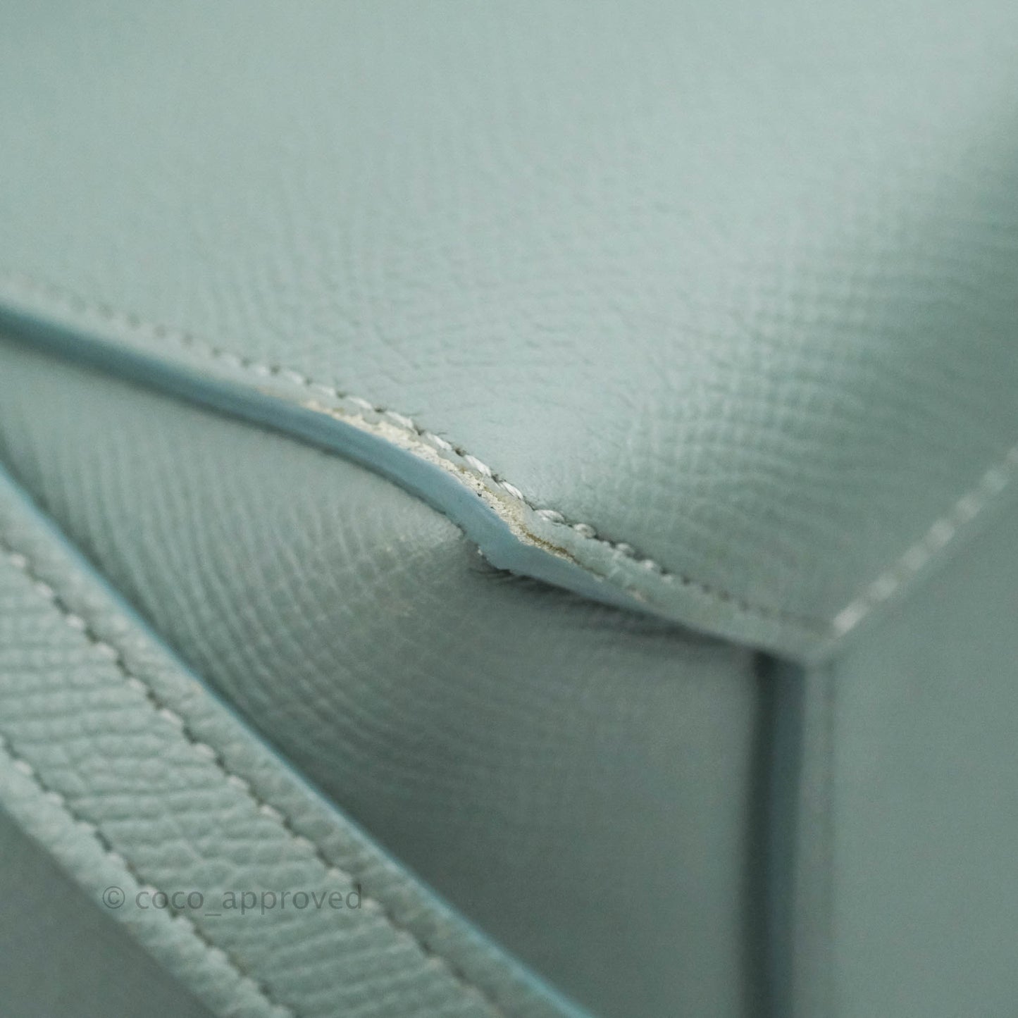 Celine Micro Belt Bag Light Blue Grained Calfskin Gold Hardware