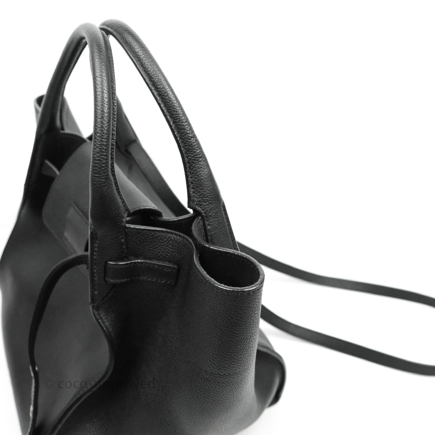 Celine Small Big Bag Black Supple Grained Leather Silver Hardware